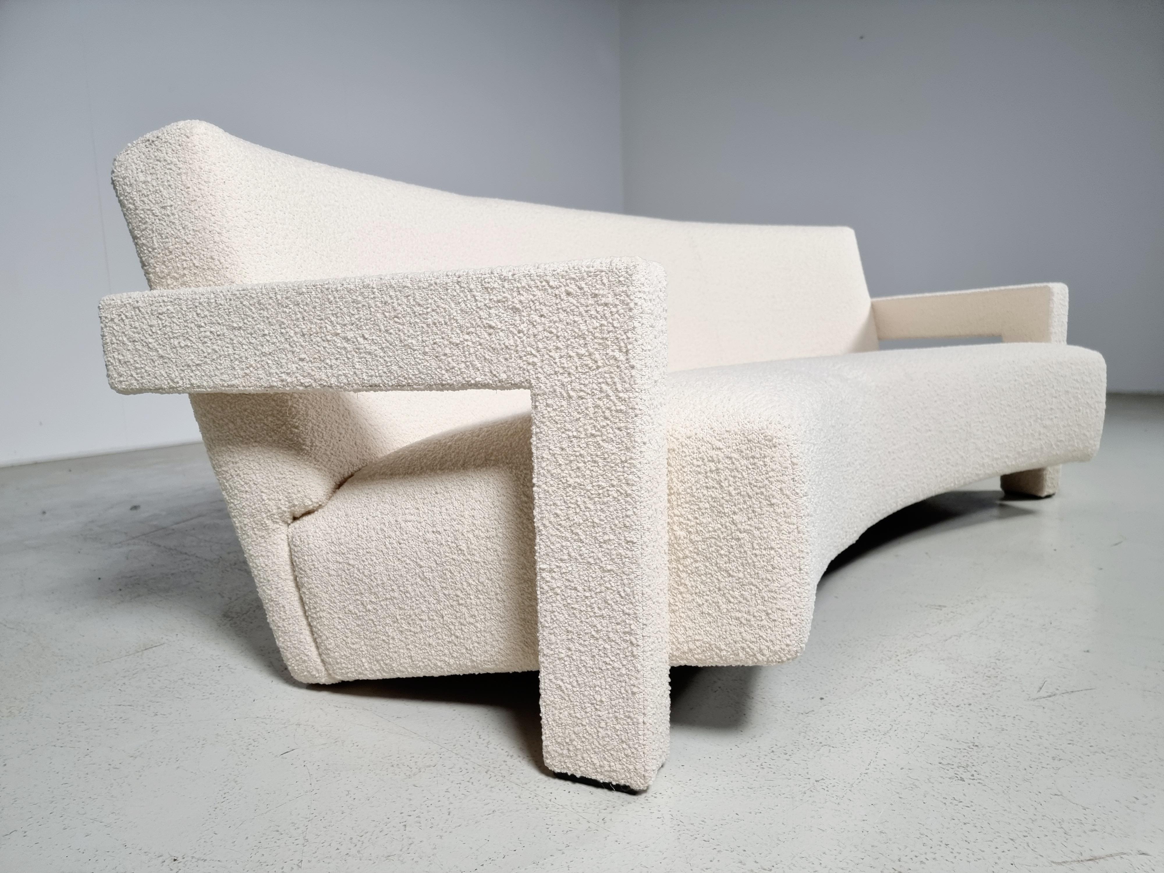 Mid-Century Modern Gerrit Rietveld 637 Curved Utrecht Sofa for Cassina, 1990s