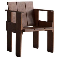 Vintage Gerrit Rietveld, Crate Chair, Circa 1970s, Produced by Cassina