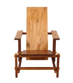 Sedia da salotto Gerrit Rietveld Design Stile Art Deco del Medioevo Moderno