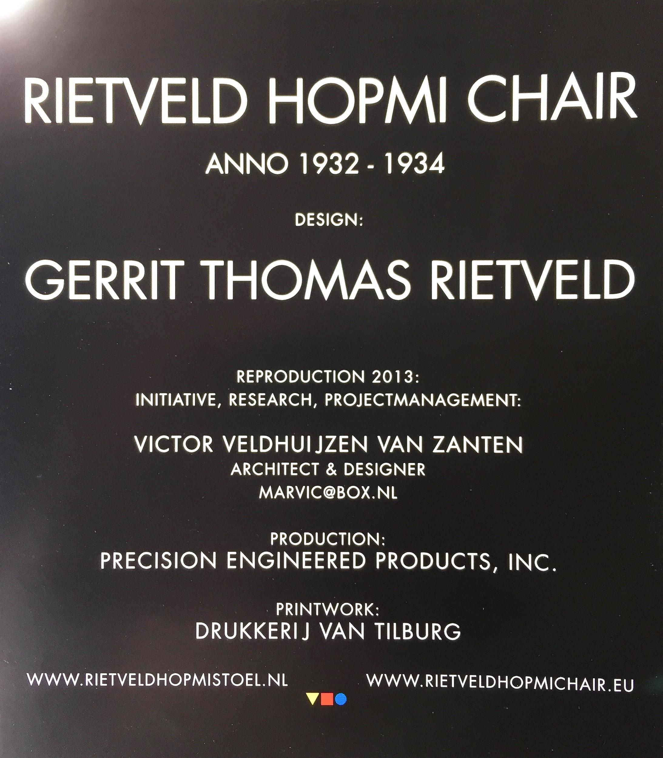 Gerrit Rietveld Hopmi Stuhl 1