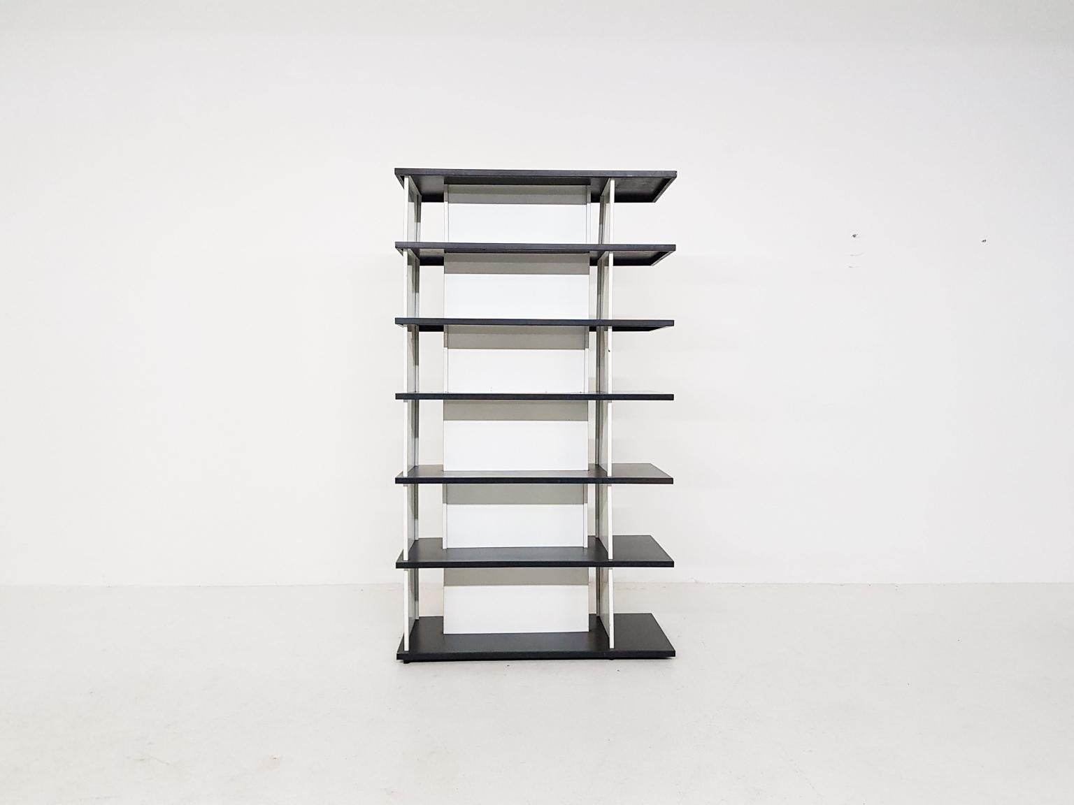 Mid-20th Century Gerrit Rietveld inspired Room Divider or Bookcase by Wim Rietveld, Dutch, 1960s For Sale