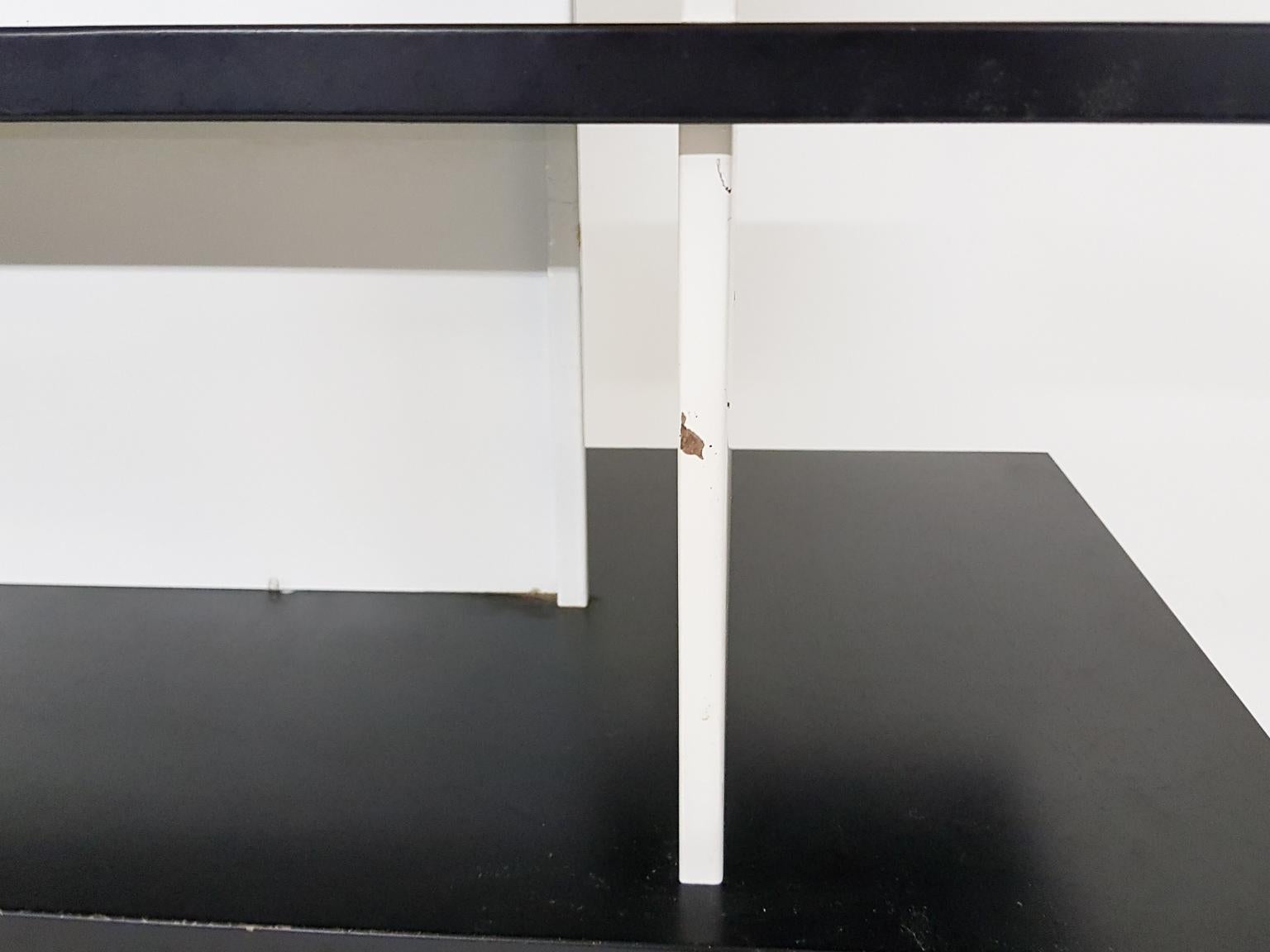 Metal Gerrit Rietveld inspired Room Divider or Bookcase by Wim Rietveld, Dutch, 1960s For Sale