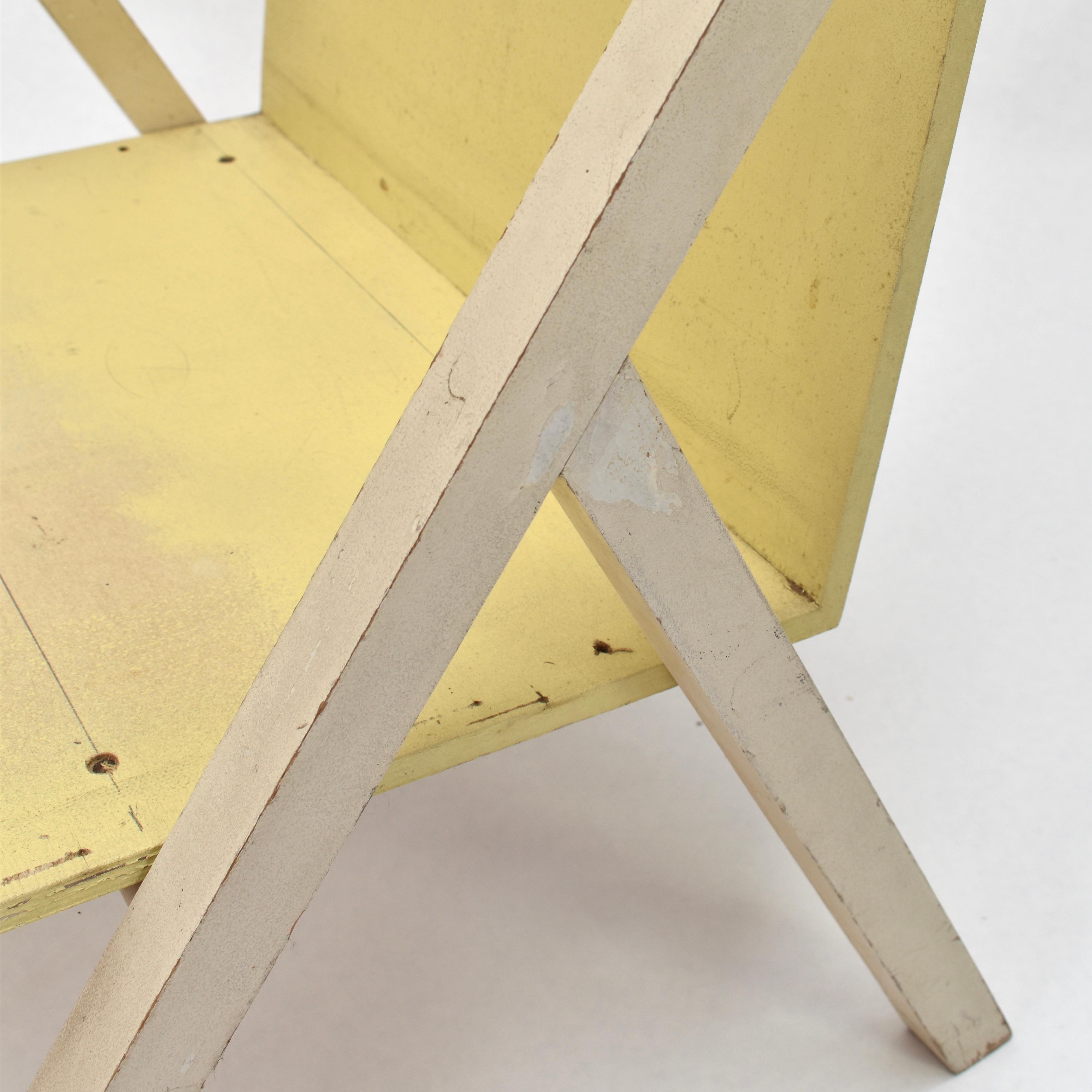 Gerrit Rietveld Jr. Prototype Salon Chair, Netherlands, 1955 For Sale 3