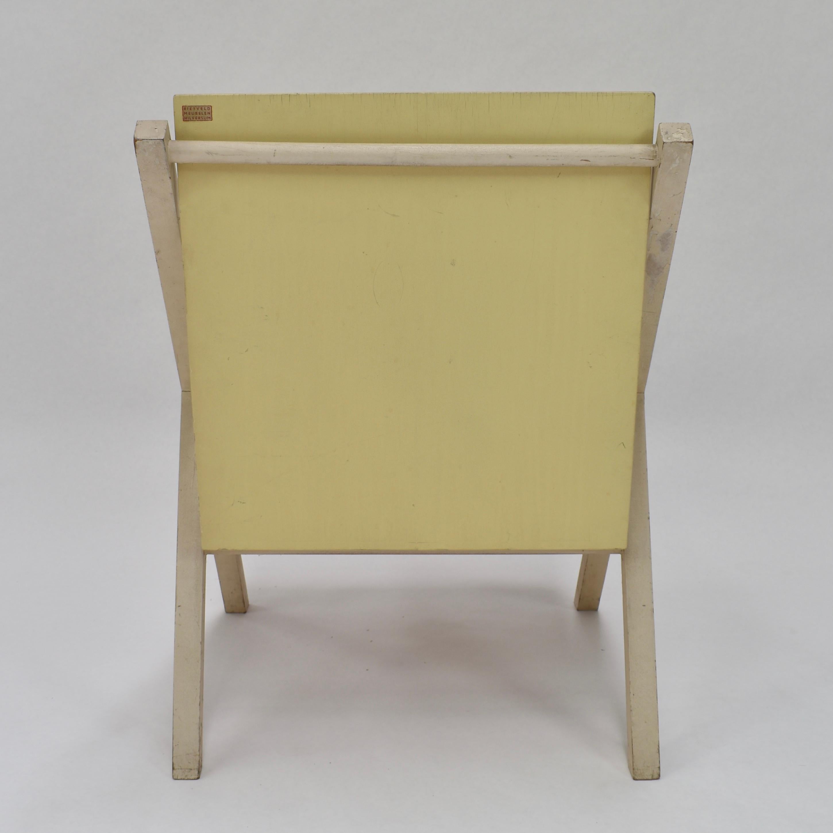 Mid-20th Century Gerrit Rietveld Jr. Prototype Salon Chair, Netherlands, 1955 For Sale