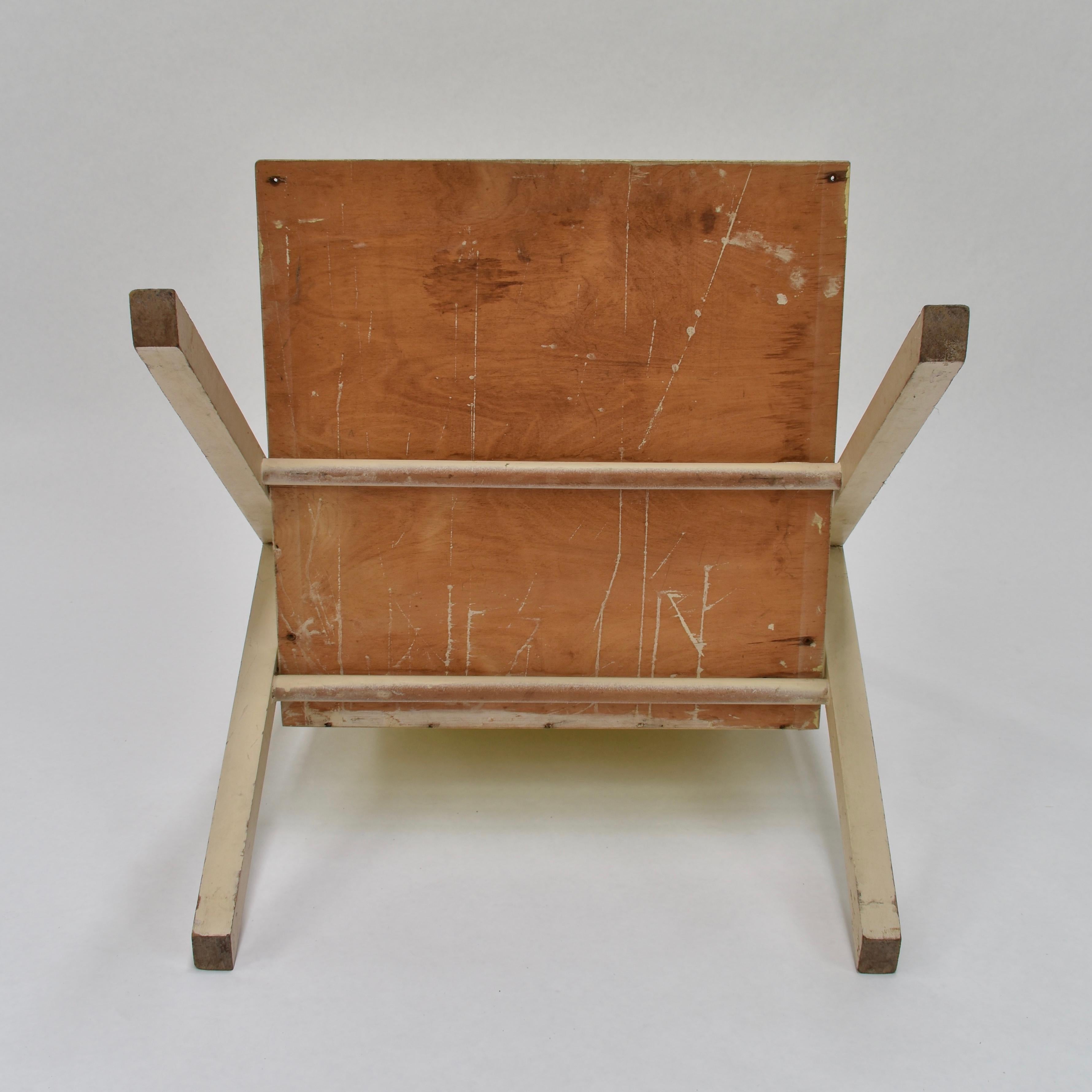Wood Gerrit Rietveld Jr. Prototype Salon Chair, Netherlands, 1955 For Sale