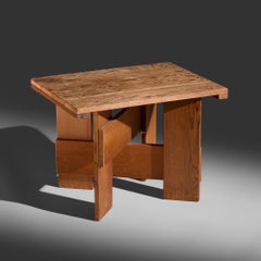 Tavolo basso con cassa di Gerrit Rietveld per Metz & Co., circa 1935