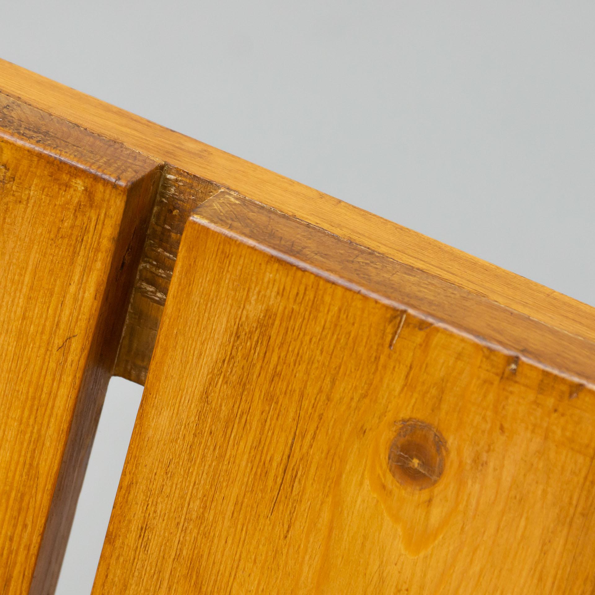 Gerrit Rietveld fauteuil cravate en bois moderne du milieu du siècle dernier, vers 1950 9