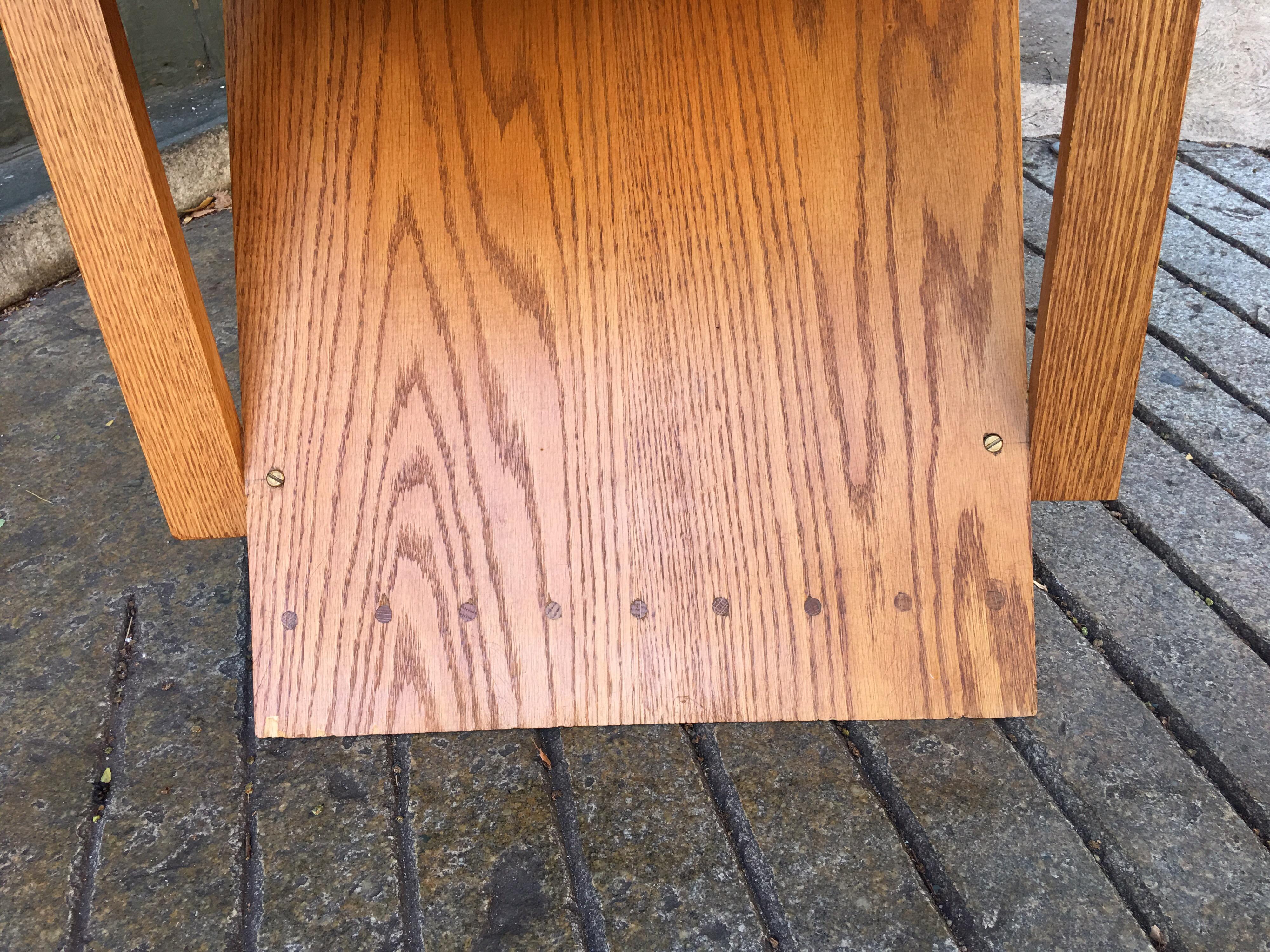 Gerrit Rietveld Style Oak Chair 4