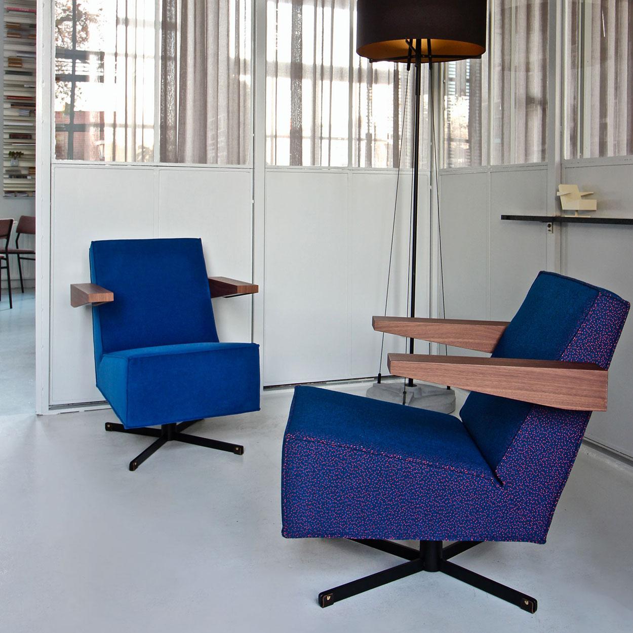 De Stijl Gerrit Rietveld Pressroom Chair For Sale