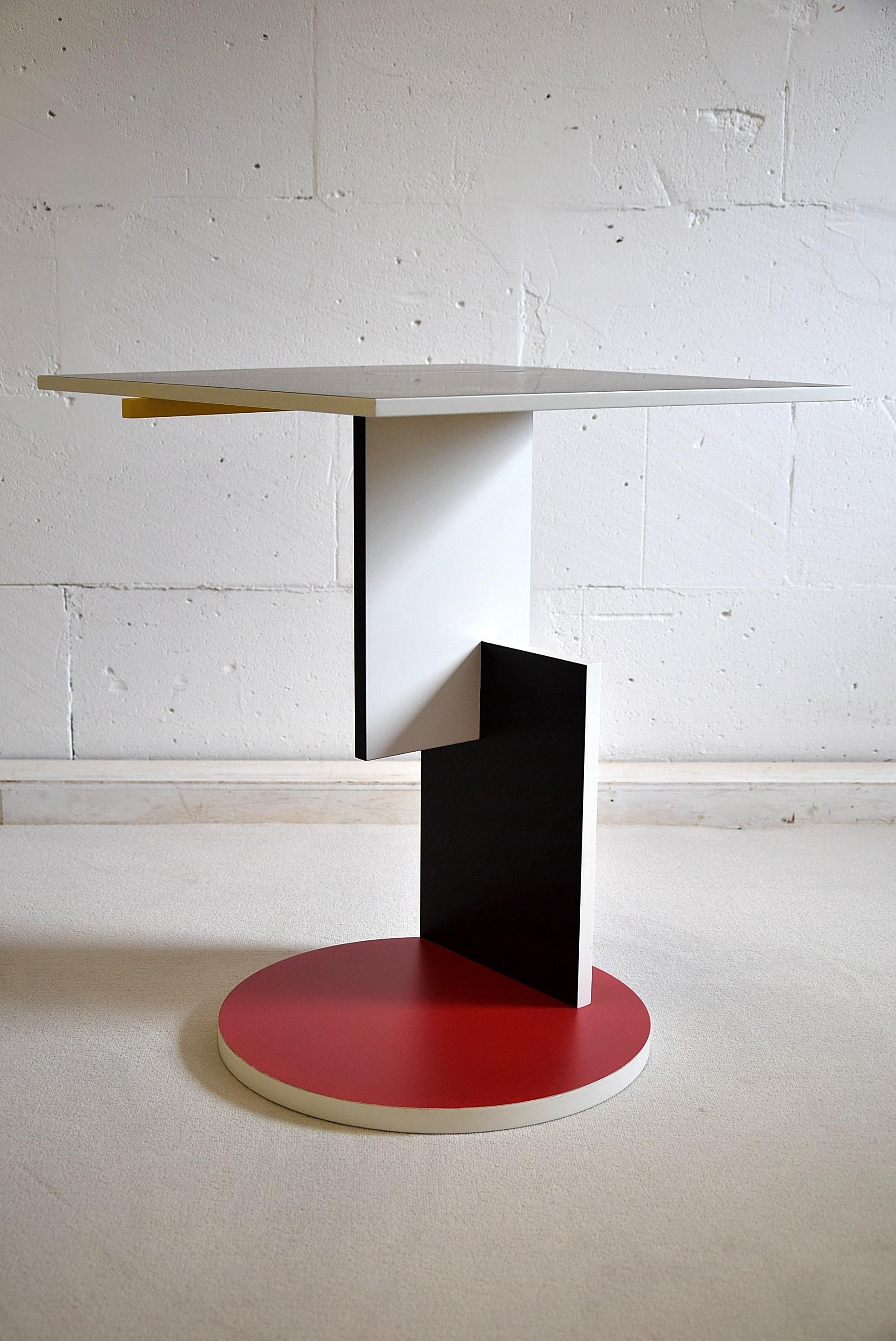 Laminate Gerrit Rietveld Schroeder 1 Side Table by Cassina