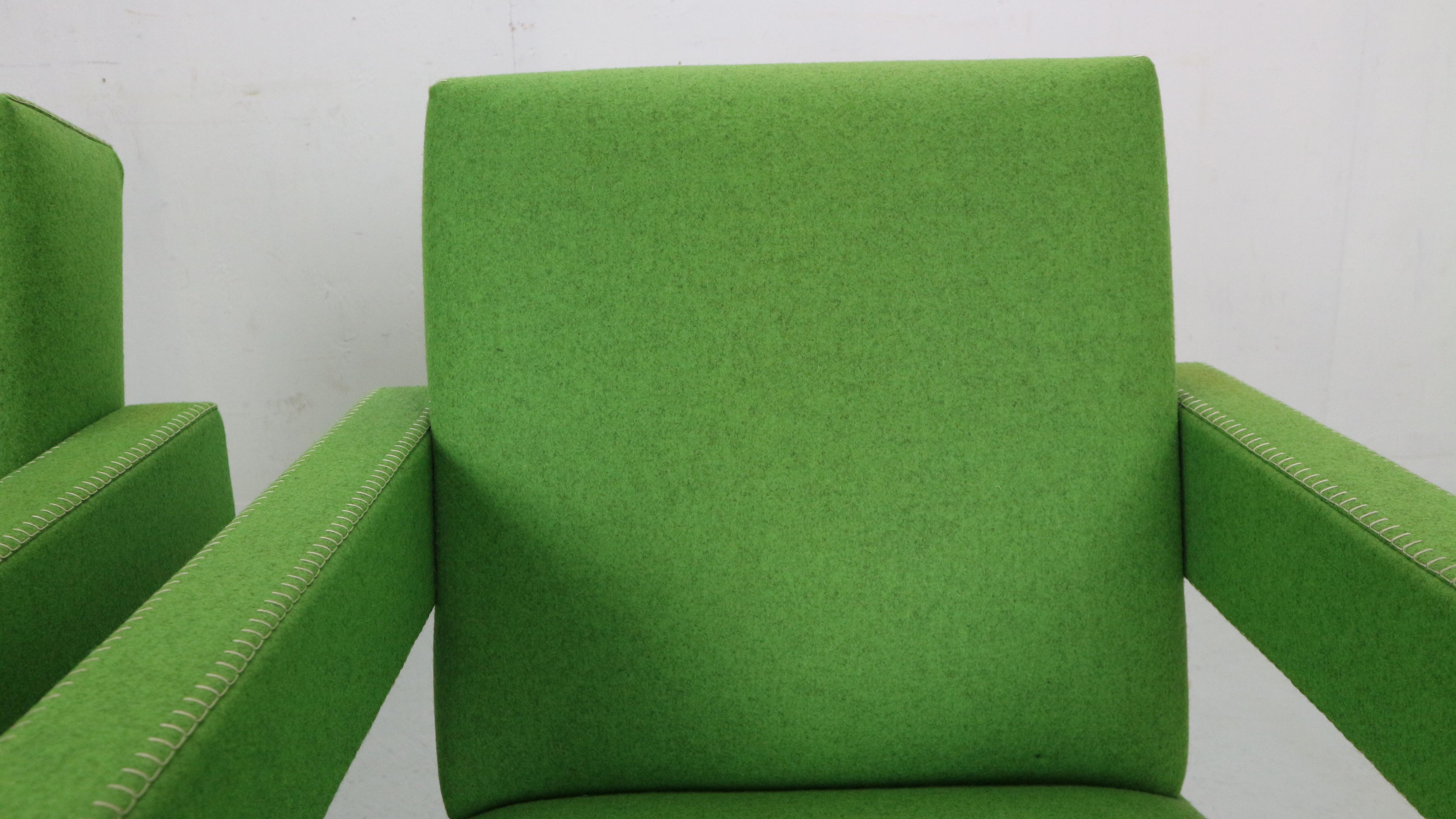 Wool Gerrit Rietveld Set of 2 Green 