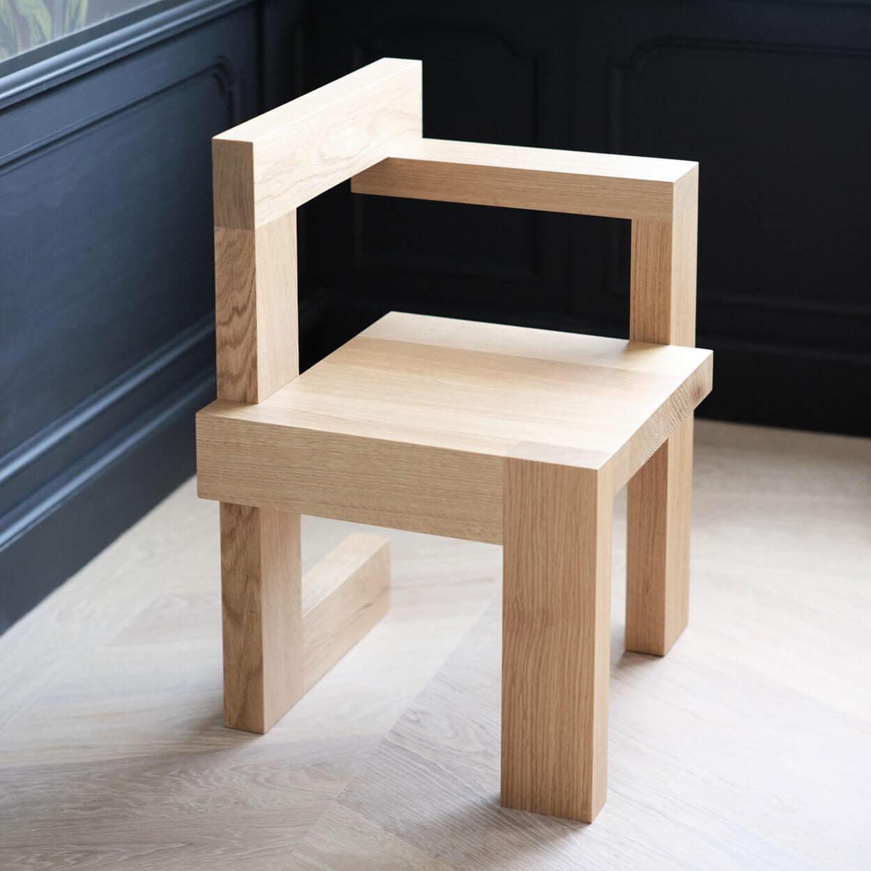 Bauhaus Gerrit Rietveld Steltman Chair - Oak