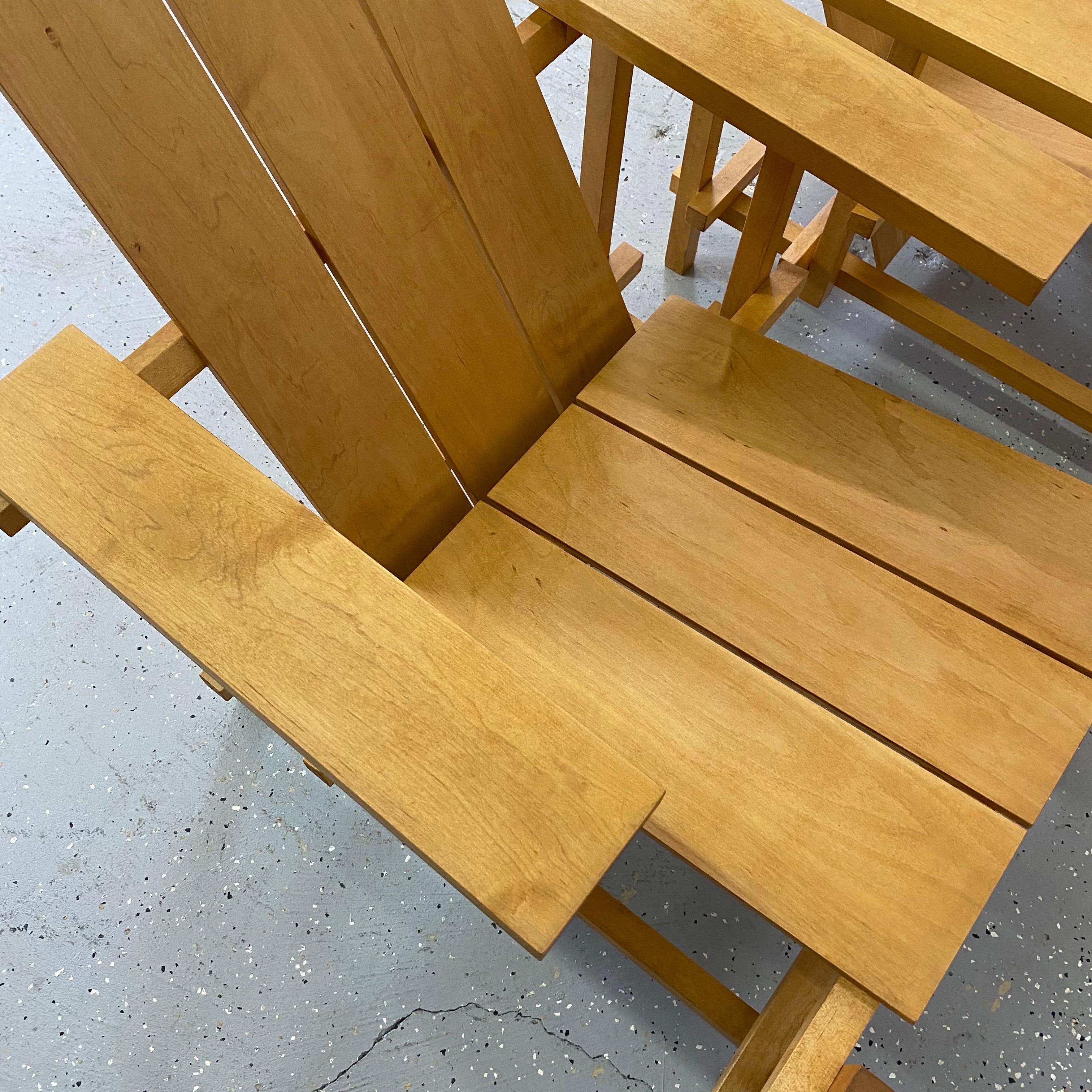 Gerrit Rietveld Style Lounge Chairs, a Pair 5