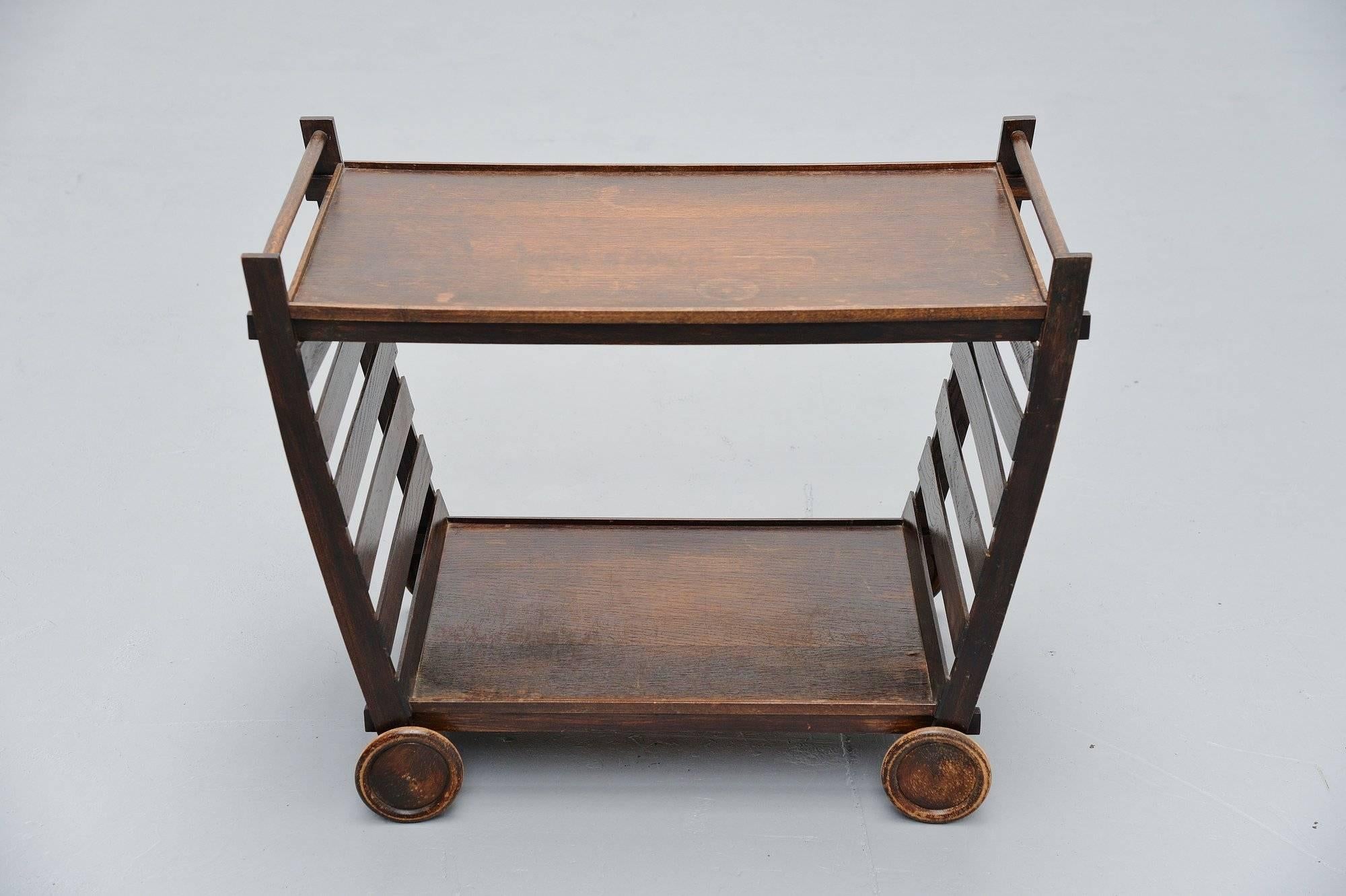Dutch Gerrit Rietveld Tea Cart Metz & Co, circa 1945