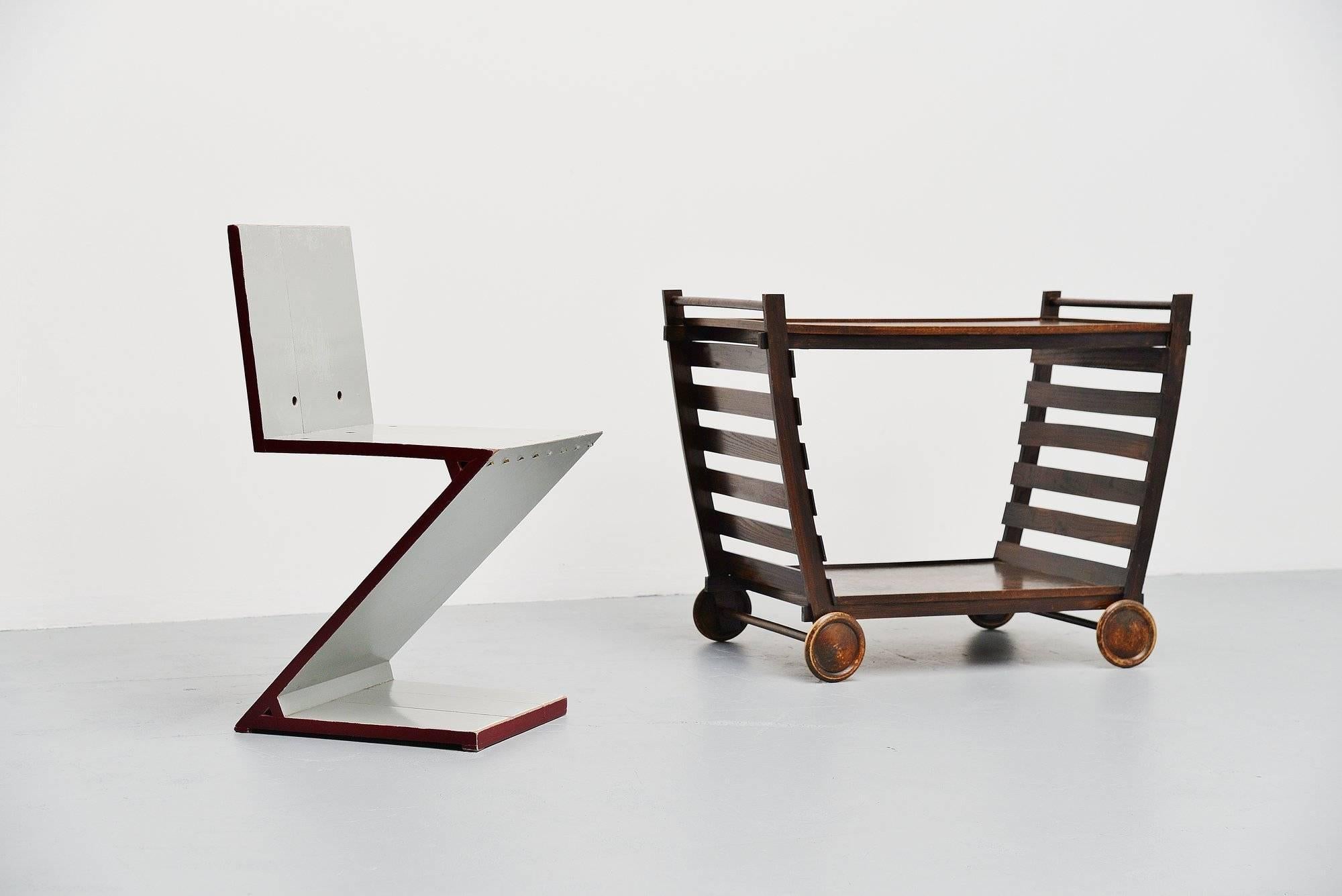 Mid-20th Century Gerrit Rietveld Tea Cart Metz & Co, circa 1945