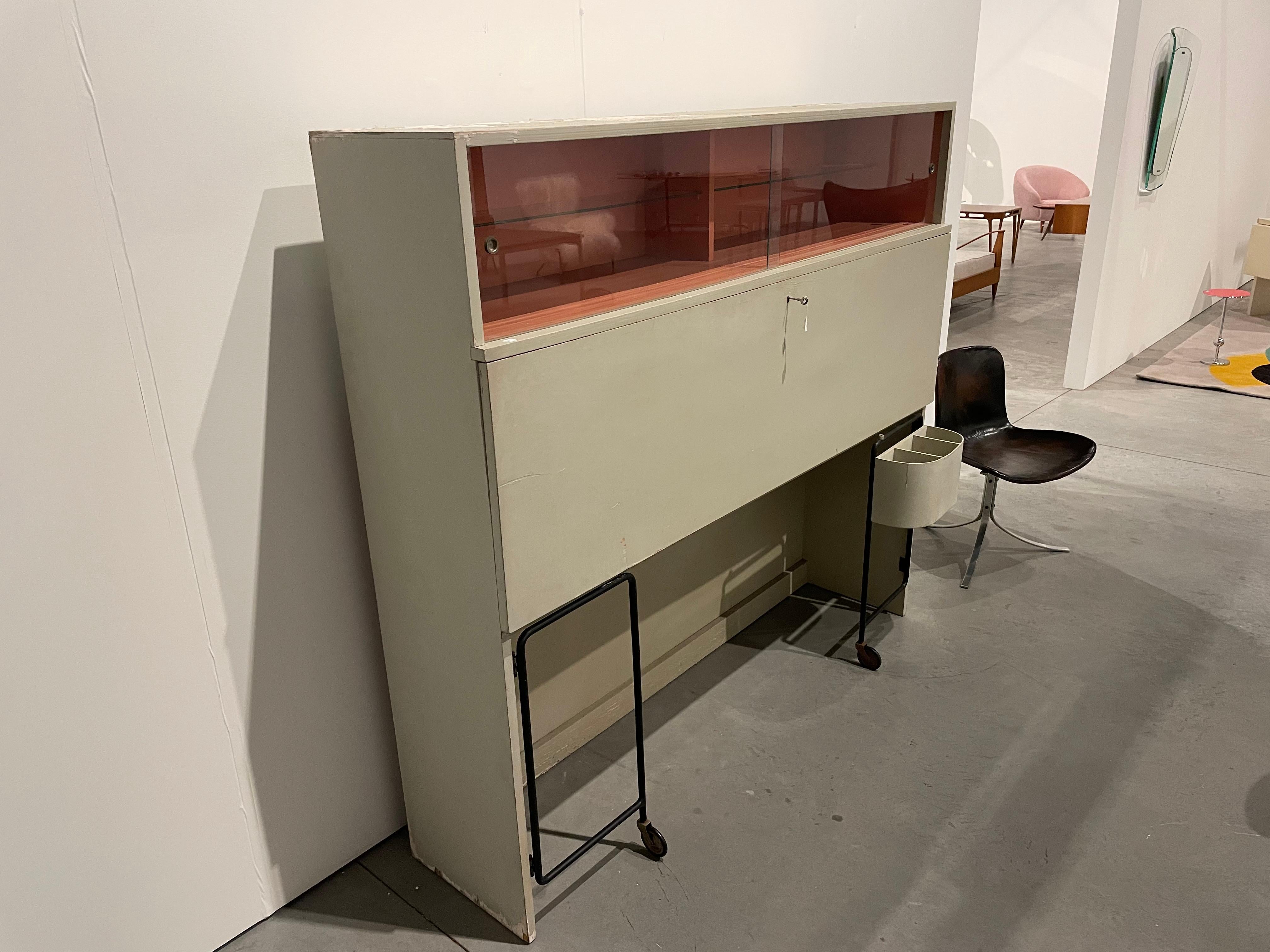Metal Gerrit Rietveld Unique Secretarie Desk For Sale