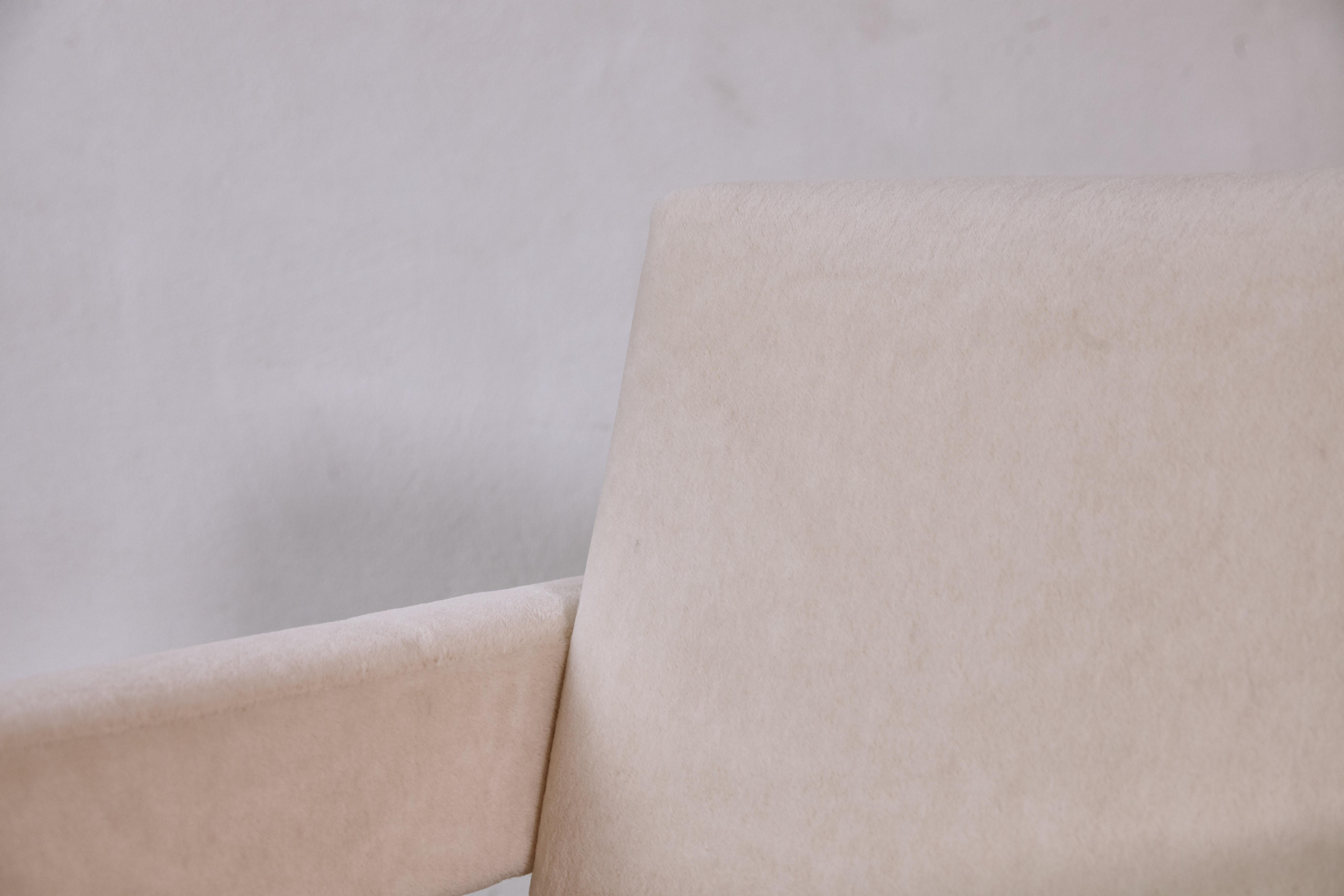 Gerrit Rietveld Utrecht Armchairs, Cassina, Newly Upholstered in Alpaca 4