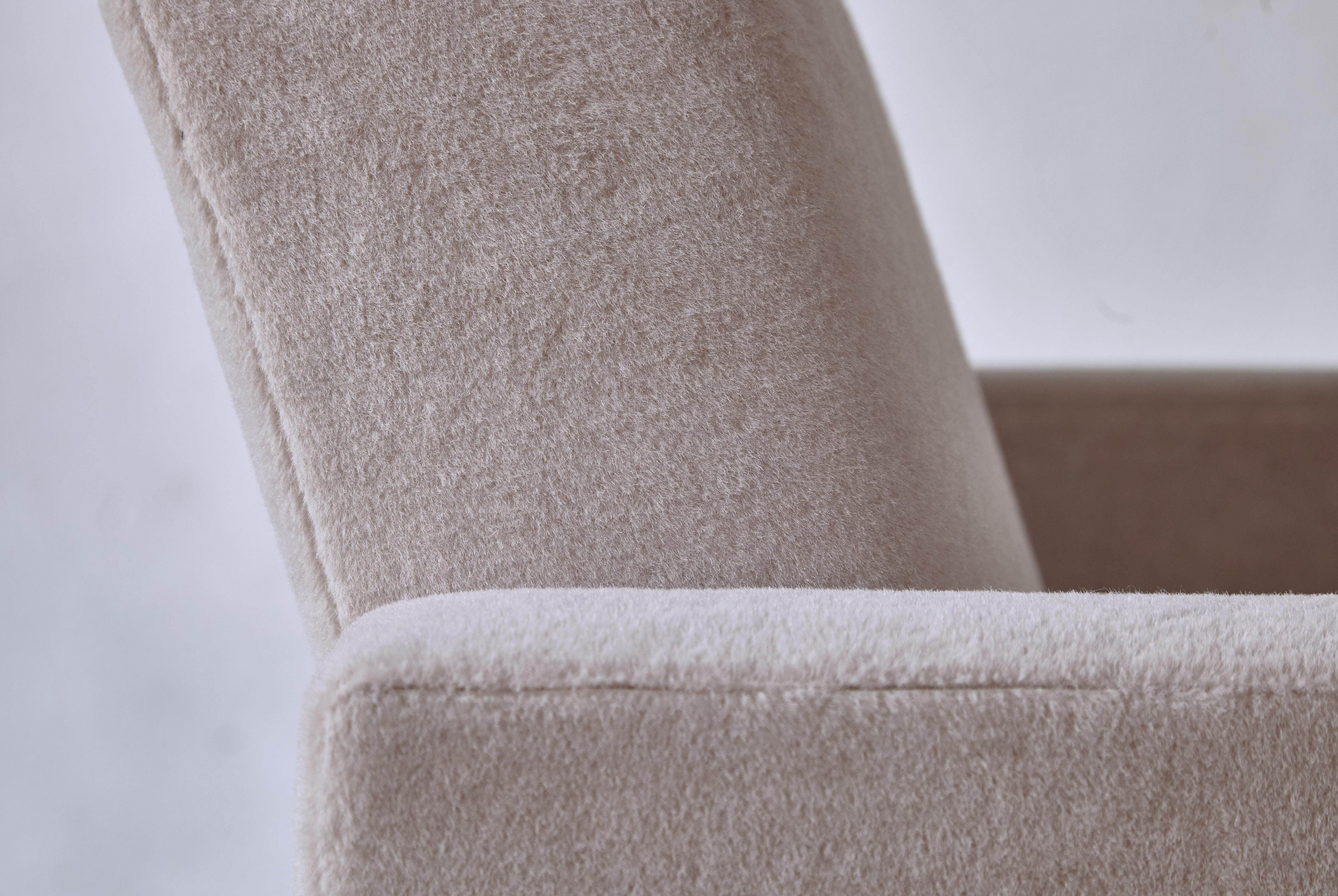 Gerrit Rietveld Utrecht Armchairs, Cassina, Newly Upholstered in Pure Alpaca 4