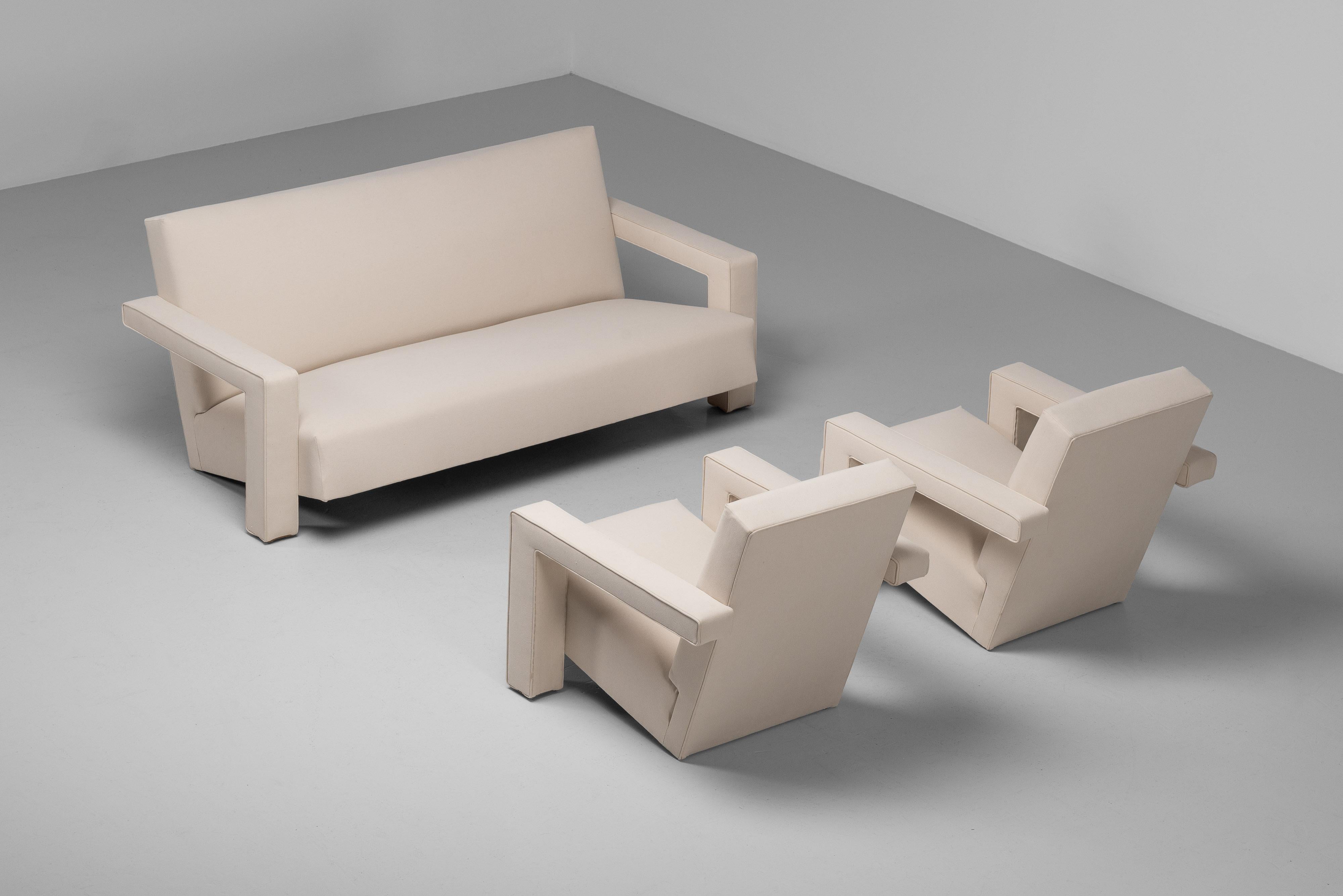 Mid-Century Modern Ensemble de salon Gerrit Rietveld Utrecht Metz & Co 1950 en vente