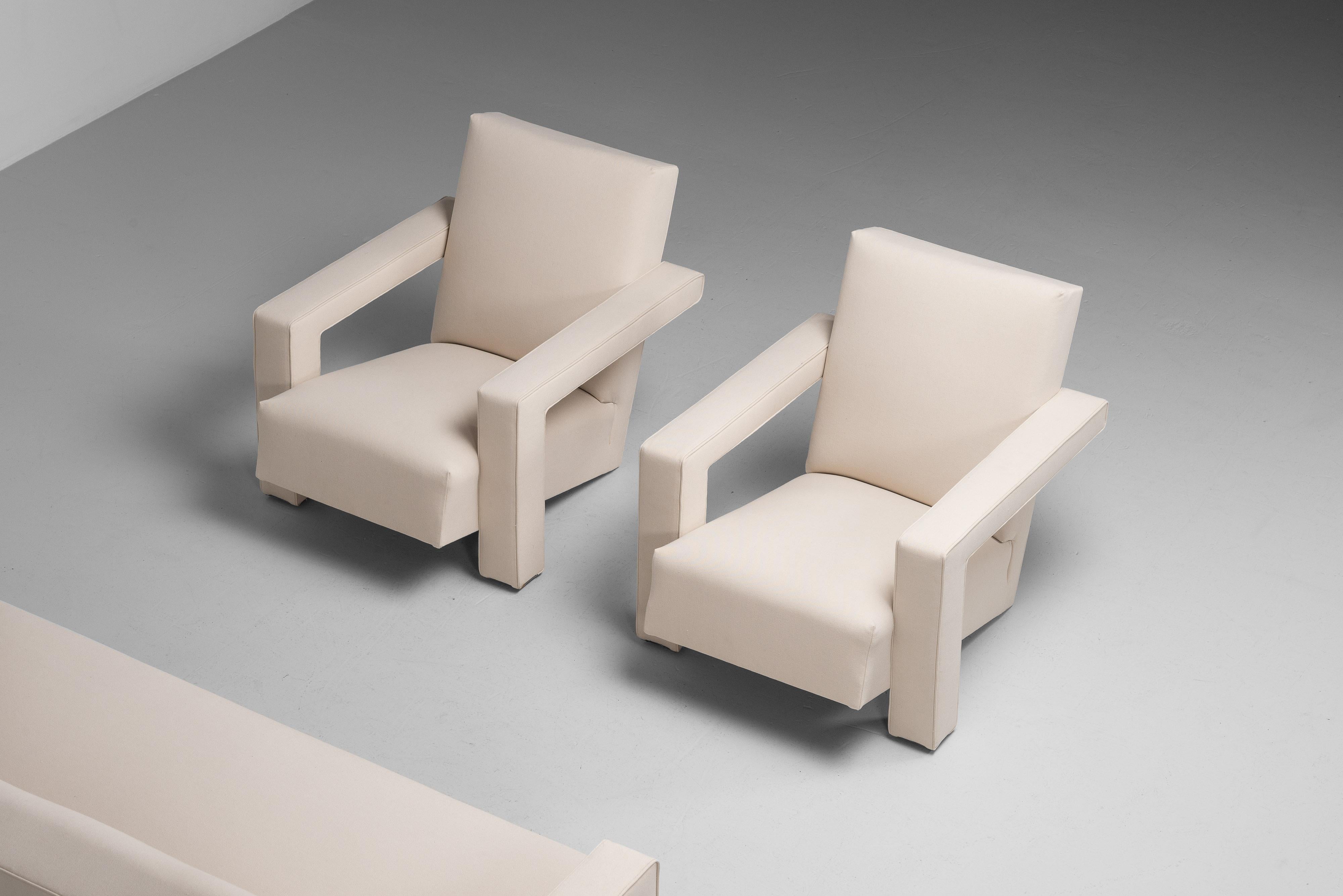Milieu du XXe siècle Ensemble de salon Gerrit Rietveld Utrecht Metz & Co 1950 en vente
