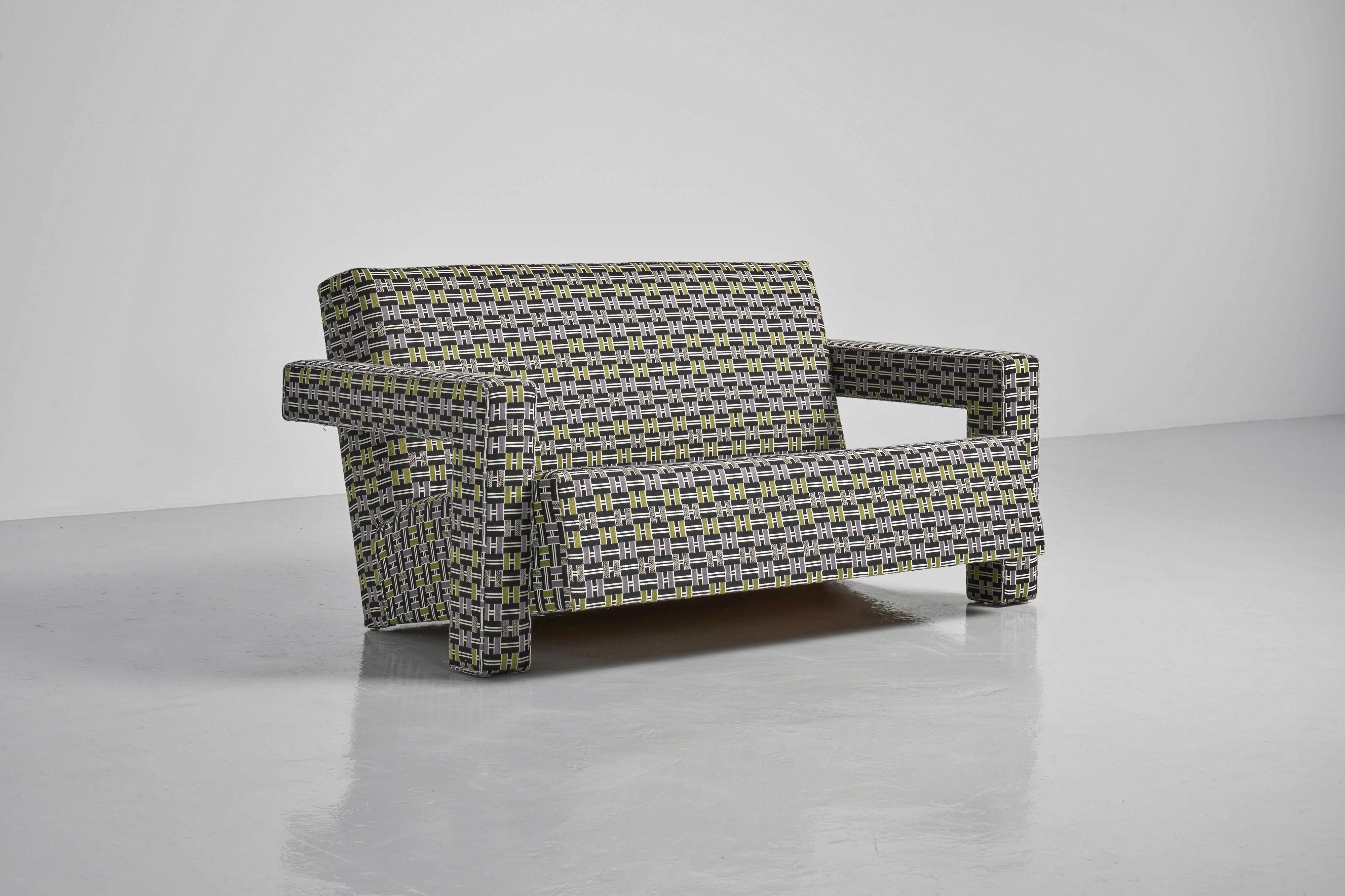 Mid-20th Century Gerrit Rietveld Utrecht sofa Metz and Co Netherlands 1960 For Sale