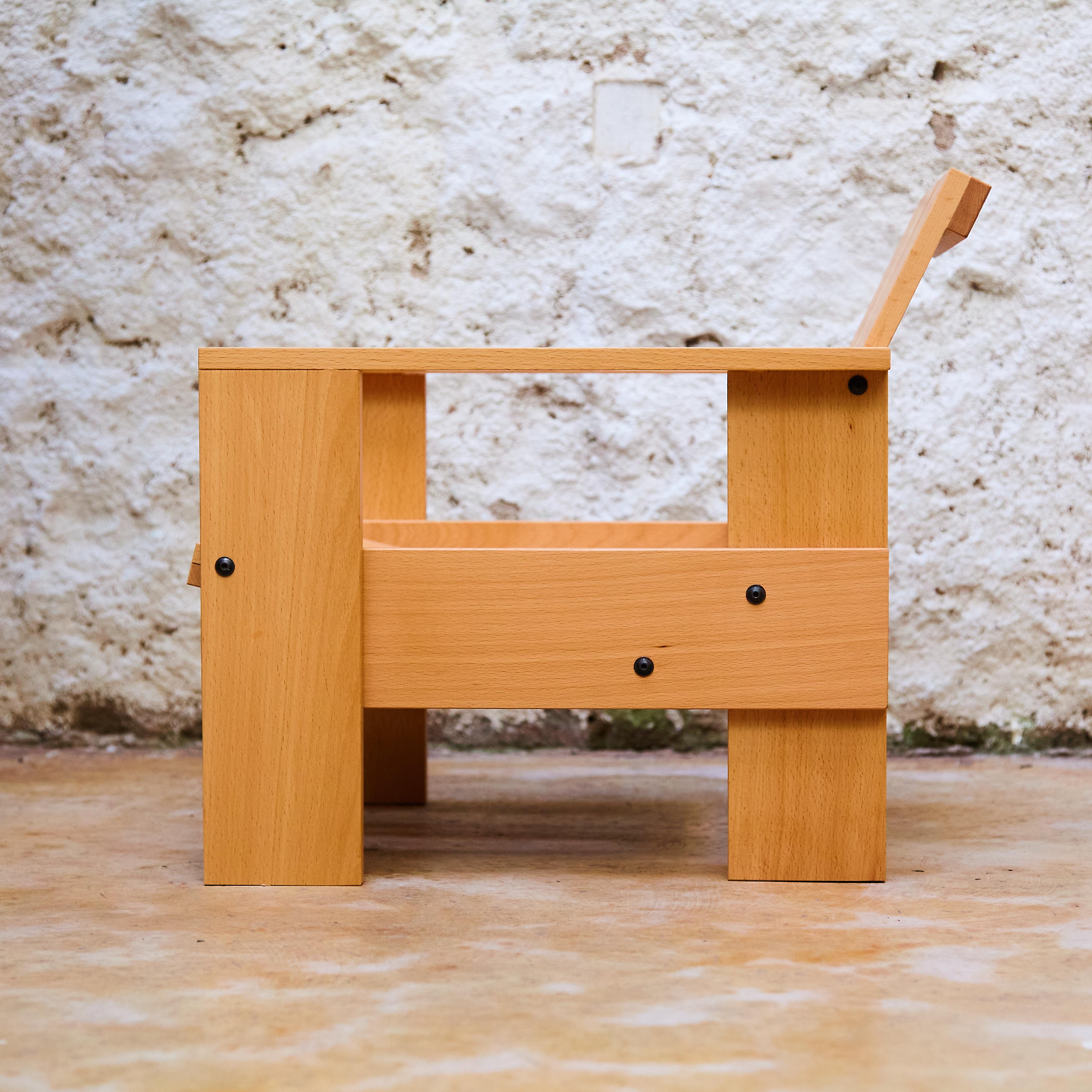 Gerrit Rietveld Wood Child Armchair 'Crate' by Rietveld by Rietveld, circa 2005 in vendita 3