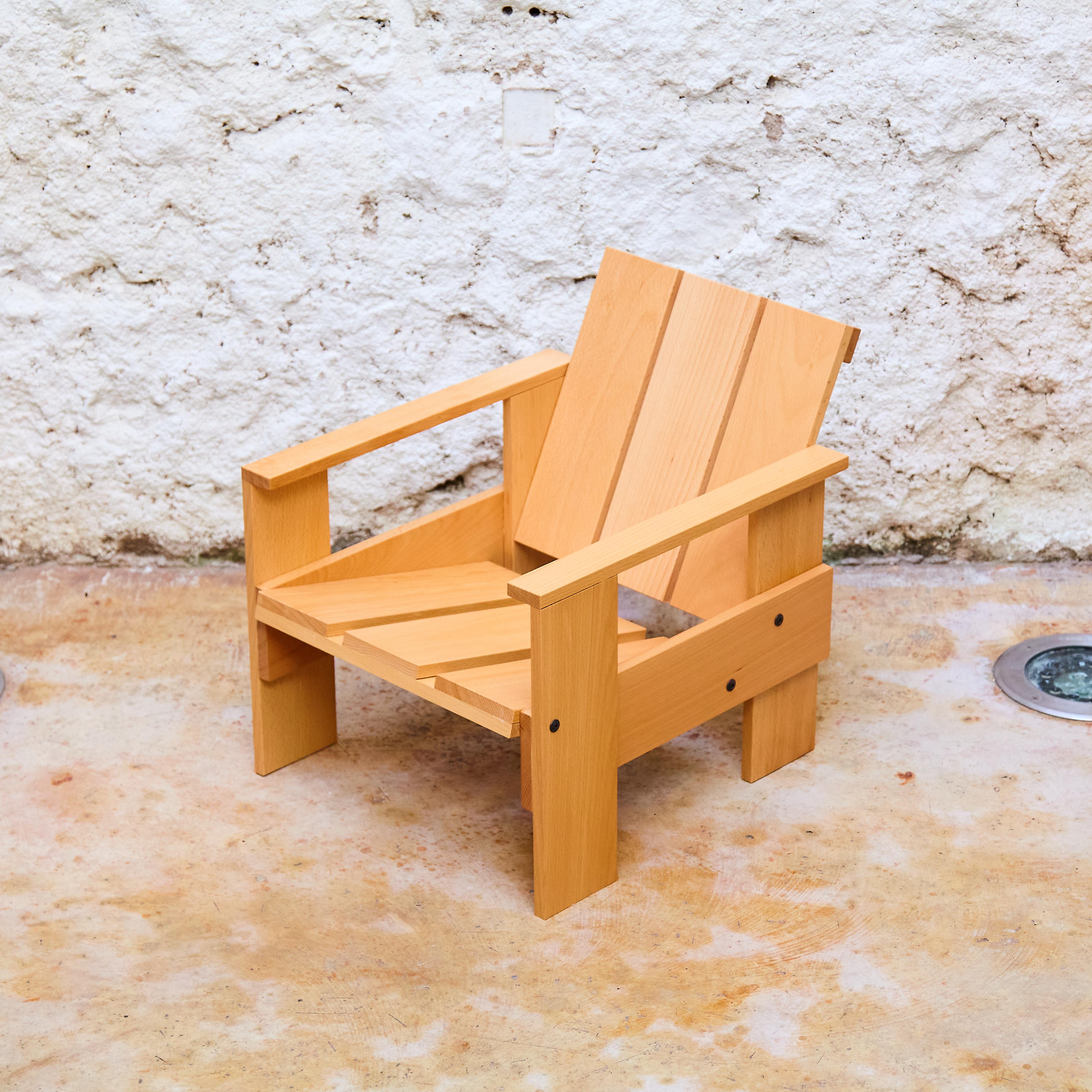Gerrit Rietveld Wood Child Armchair 'Crate' by Rietveld by Rietveld, circa 2005 For Sale 4
