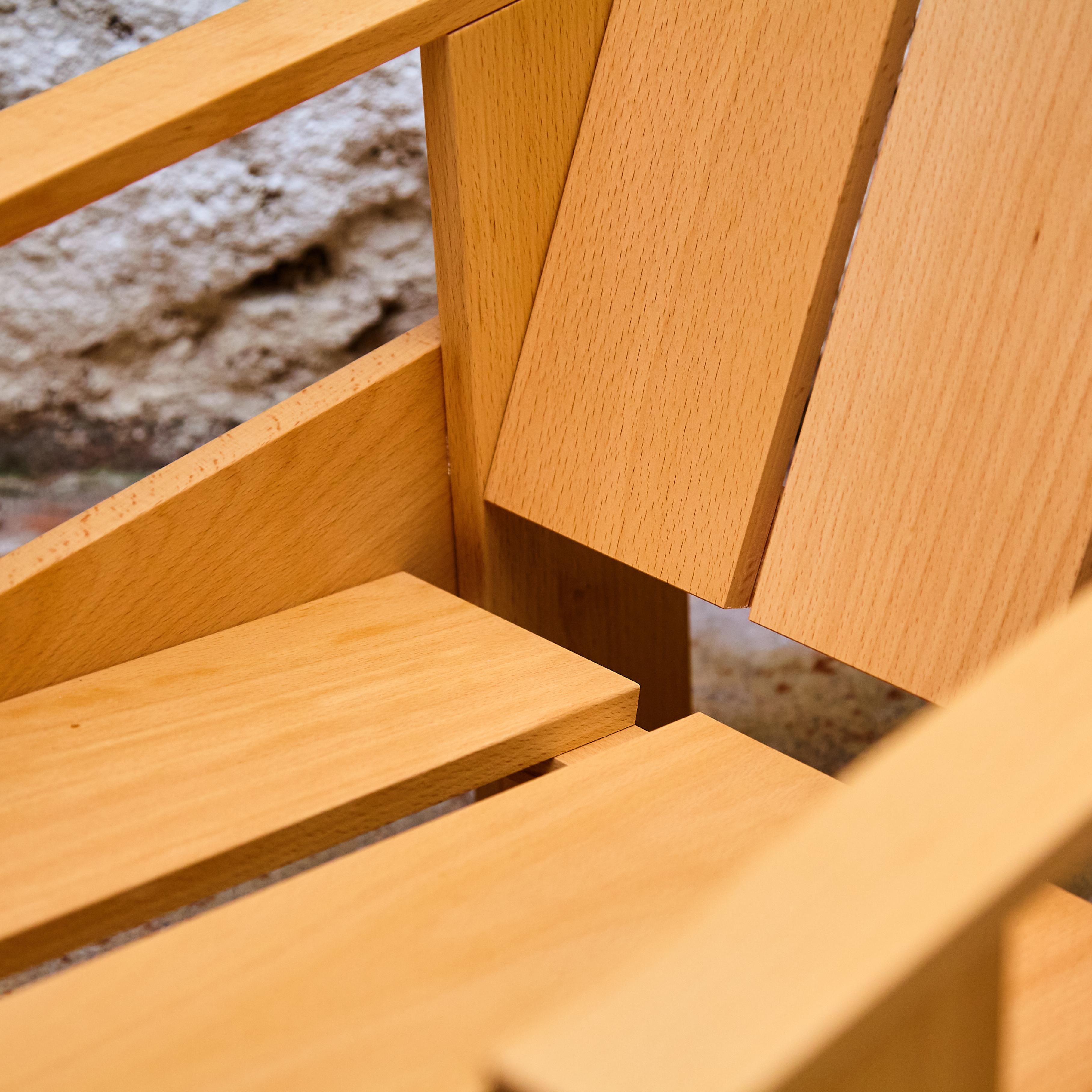 Gerrit Rietveld Wood Child Armchair 'Crate' by Rietveld by Rietveld, circa 2005 in vendita 5