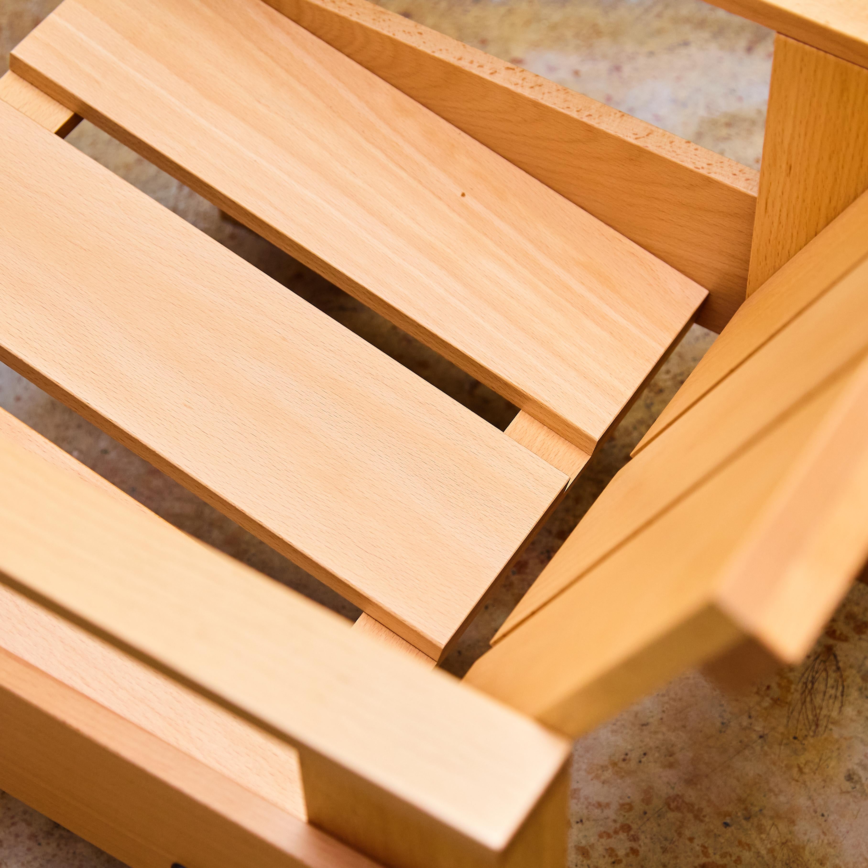 Gerrit Rietveld Wood Child Armchair 'Crate' by Rietveld by Rietveld, circa 2005 in vendita 10