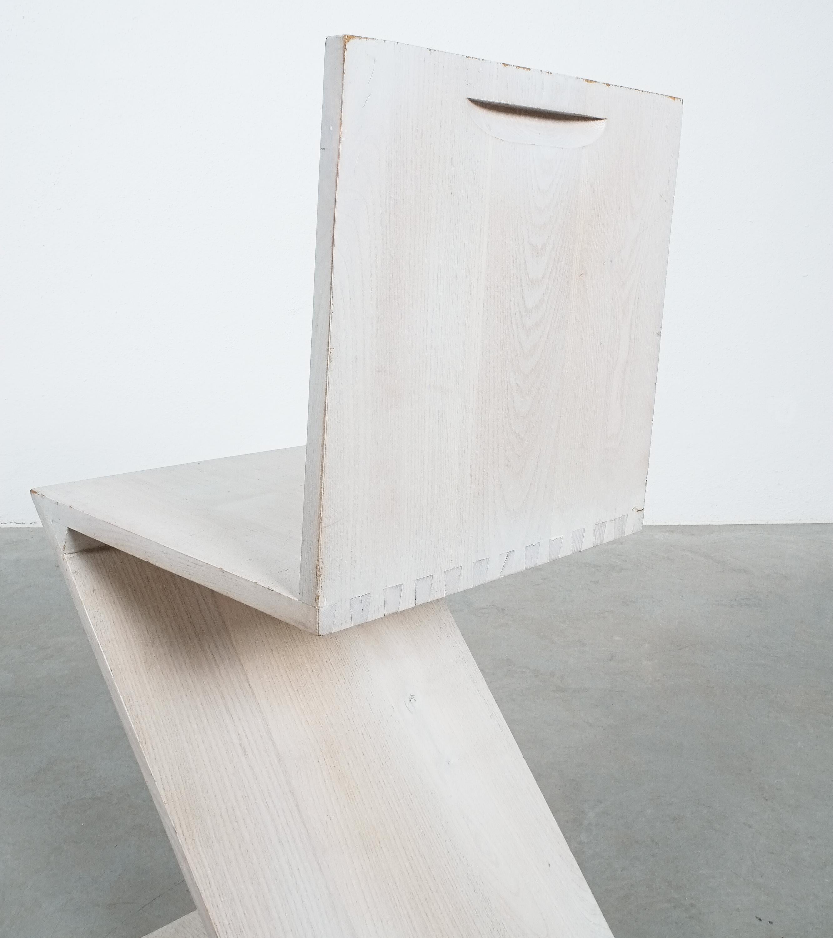 Italian Gerrit Rietveld Zig Zag Chair Cassina, Circa 1970