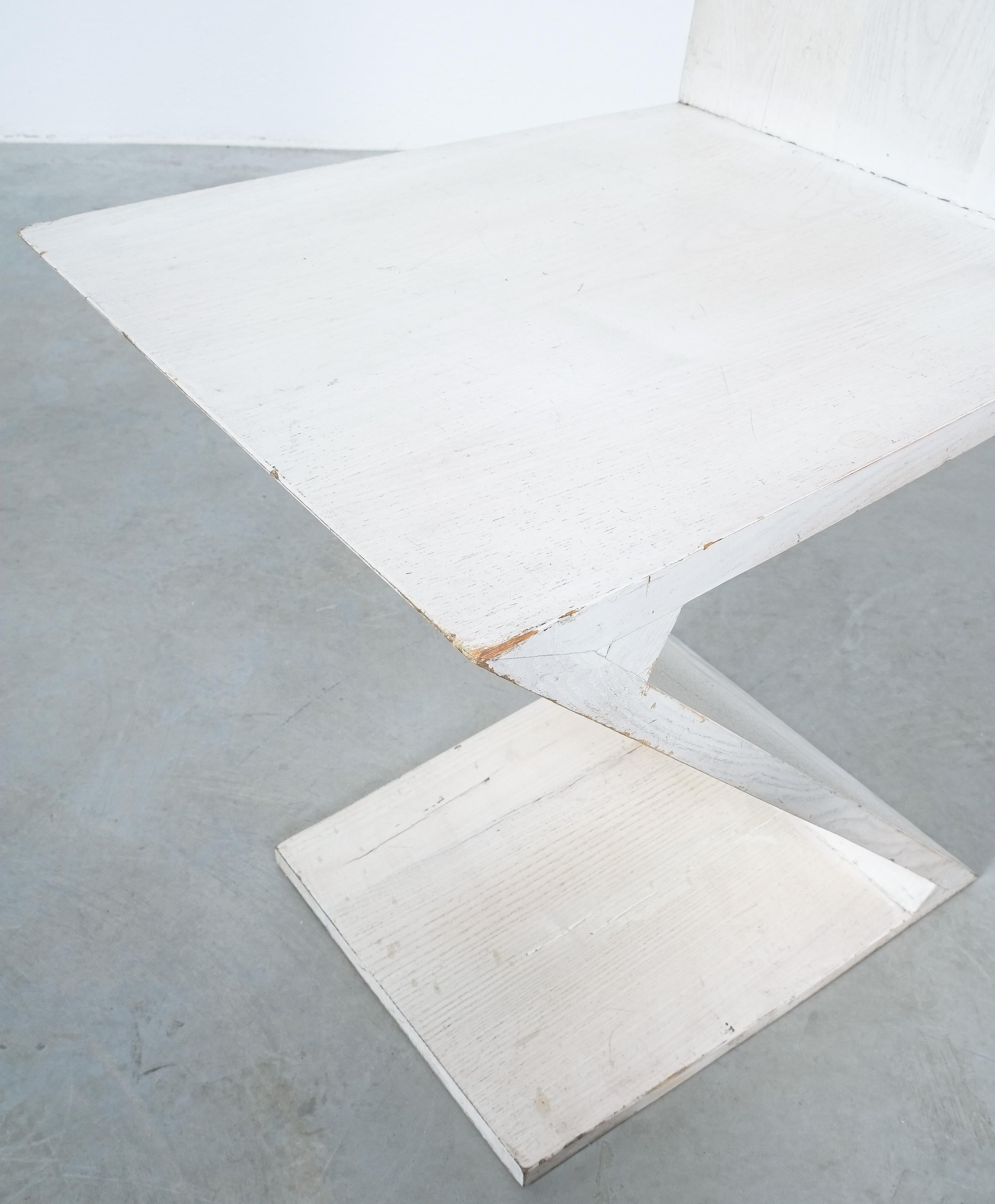 Gerrit Rietveld Zig Zag Chair Cassina, Circa 1970 2