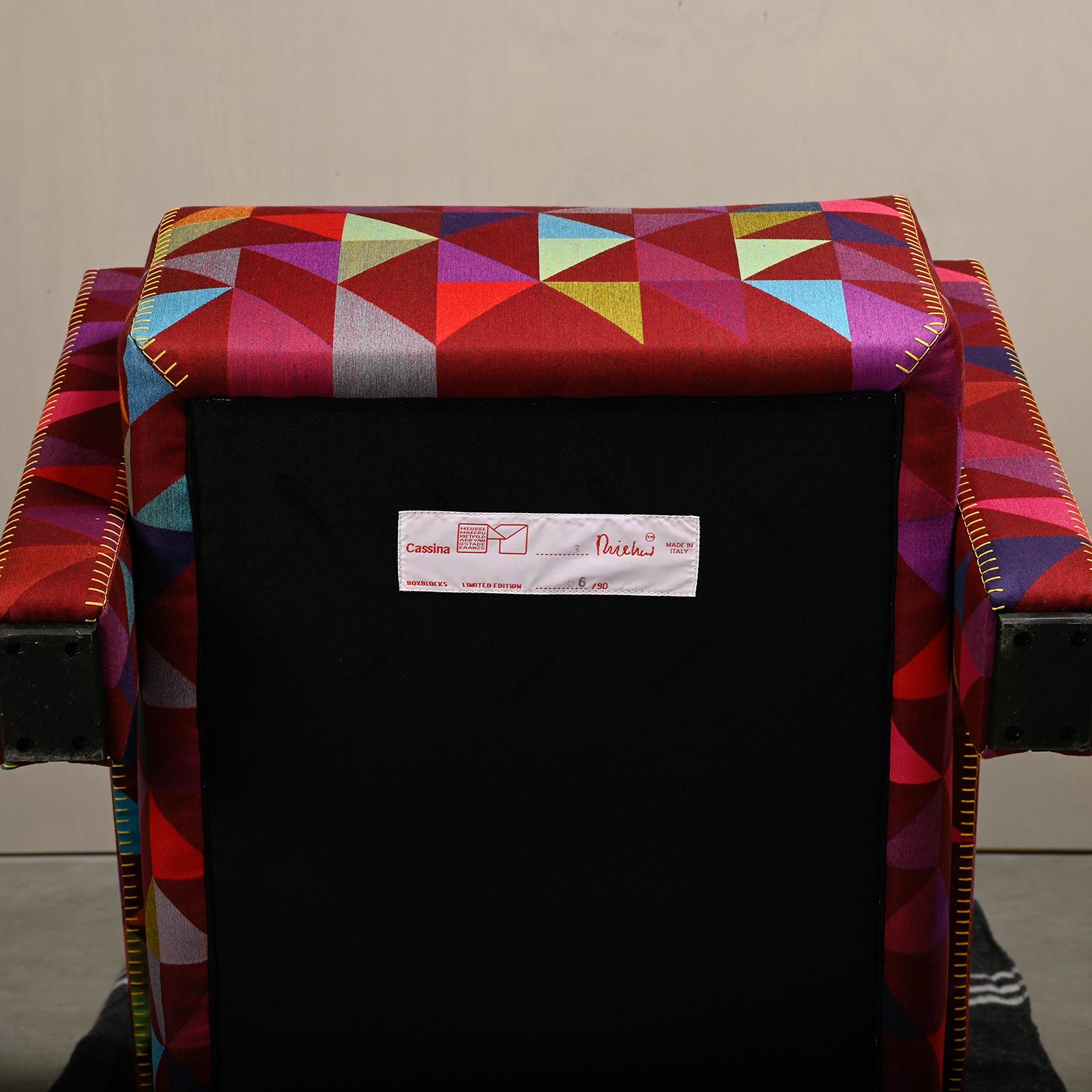 Gerrit T Rietveld Utrecht Armchair Limited Edition Boxblocks Bertjan Pot Cassina 9