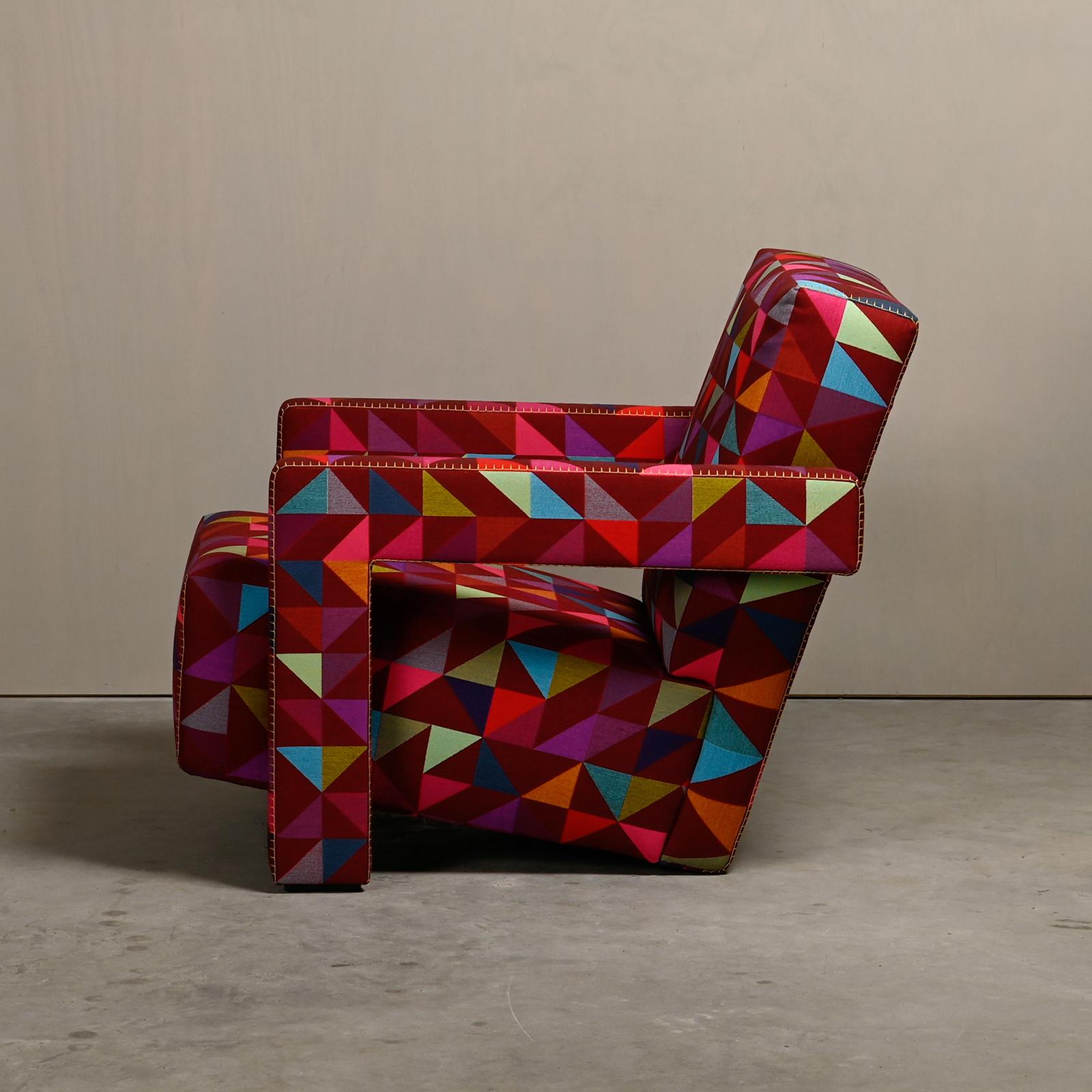 Modern Gerrit T Rietveld Utrecht Armchair Limited Edition Boxblocks Bertjan Pot Cassina