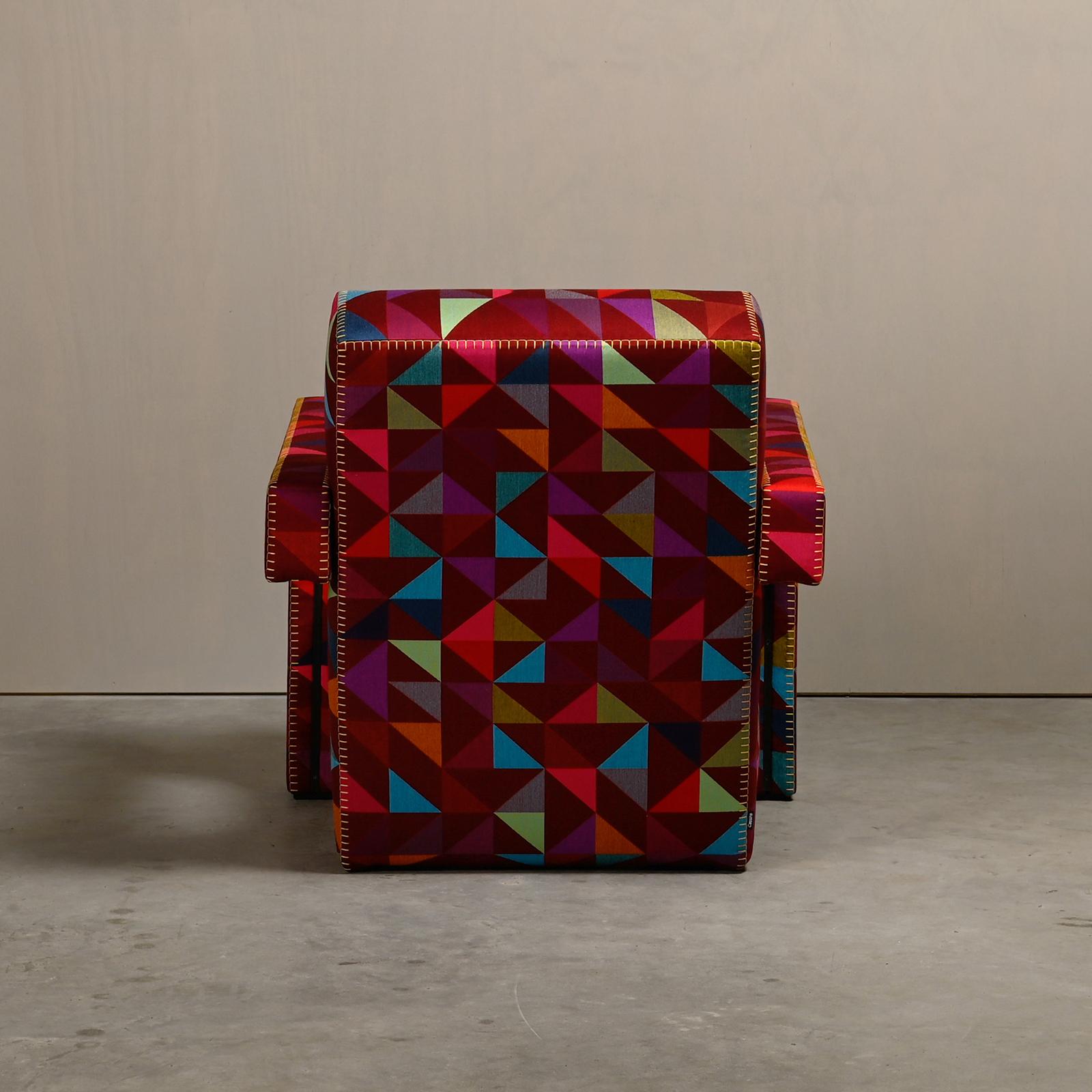 Italian Gerrit T Rietveld Utrecht Armchair Limited Edition Boxblocks Bertjan Pot Cassina