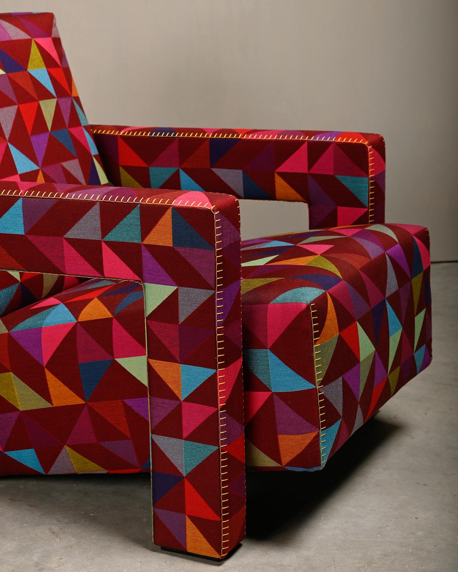 Gerrit T Rietveld Utrecht Armchair Limited Edition Boxblocks Bertjan Pot Cassina 1