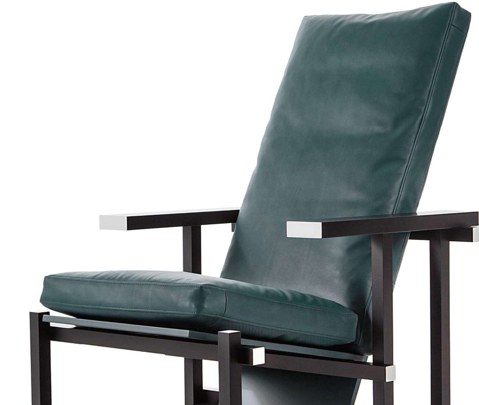 Fauteuil noir, rouge et bleu de Gerrit Thomas Rietveld pour Cassina Neuf - En vente à Barcelona, Barcelona