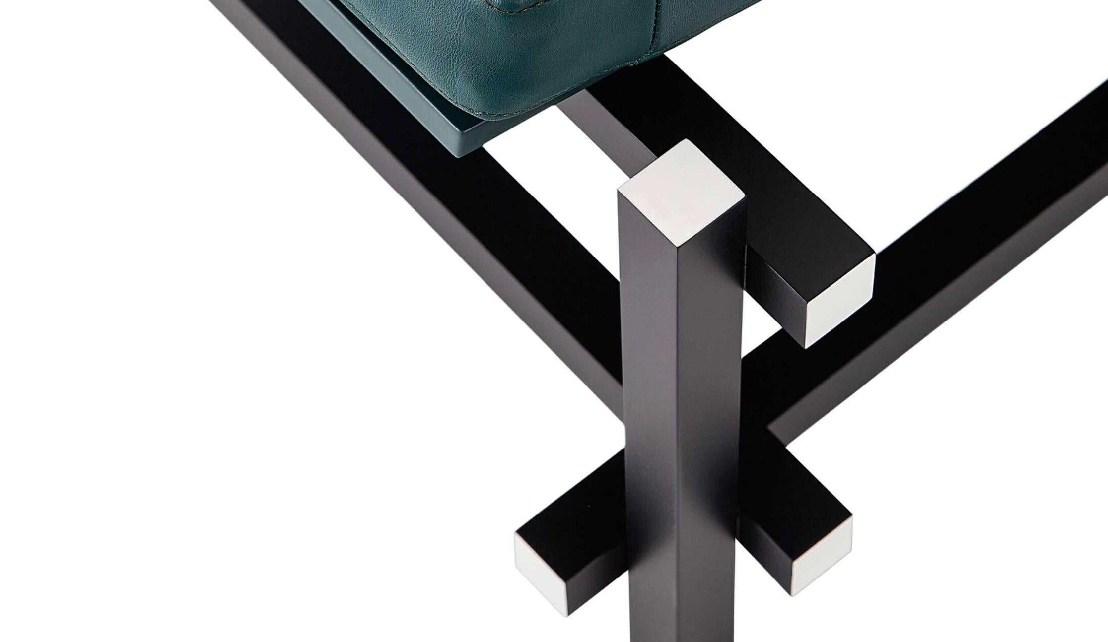 Fauteuil noir, rouge et bleu de Gerrit Thomas Rietveld pour Cassina en vente 2