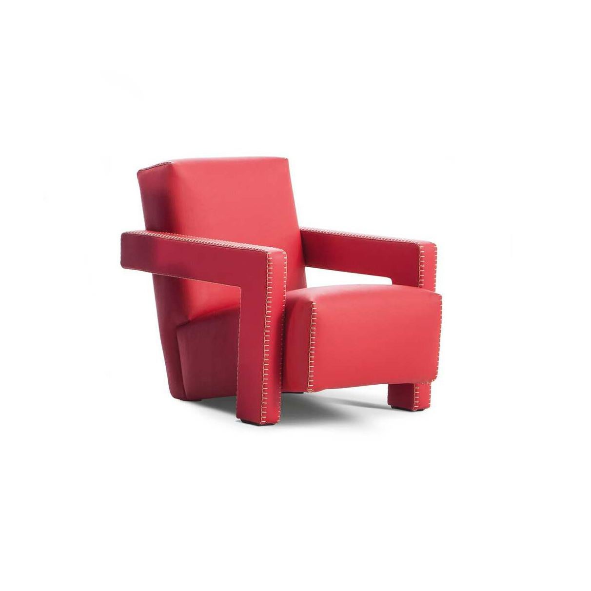 Sessel, entworfen von Gerrit Thomas Rietveld im Jahr 1935. Neu aufgelegt im Jahr 2015.

Baby-Version.

Hergestellt von Cassina in Italien.

Gerrit T. Rietveld entwickelte den Entwurf für den Utrecht-Sessel 1935, als er für das Kaufhaus Metz &