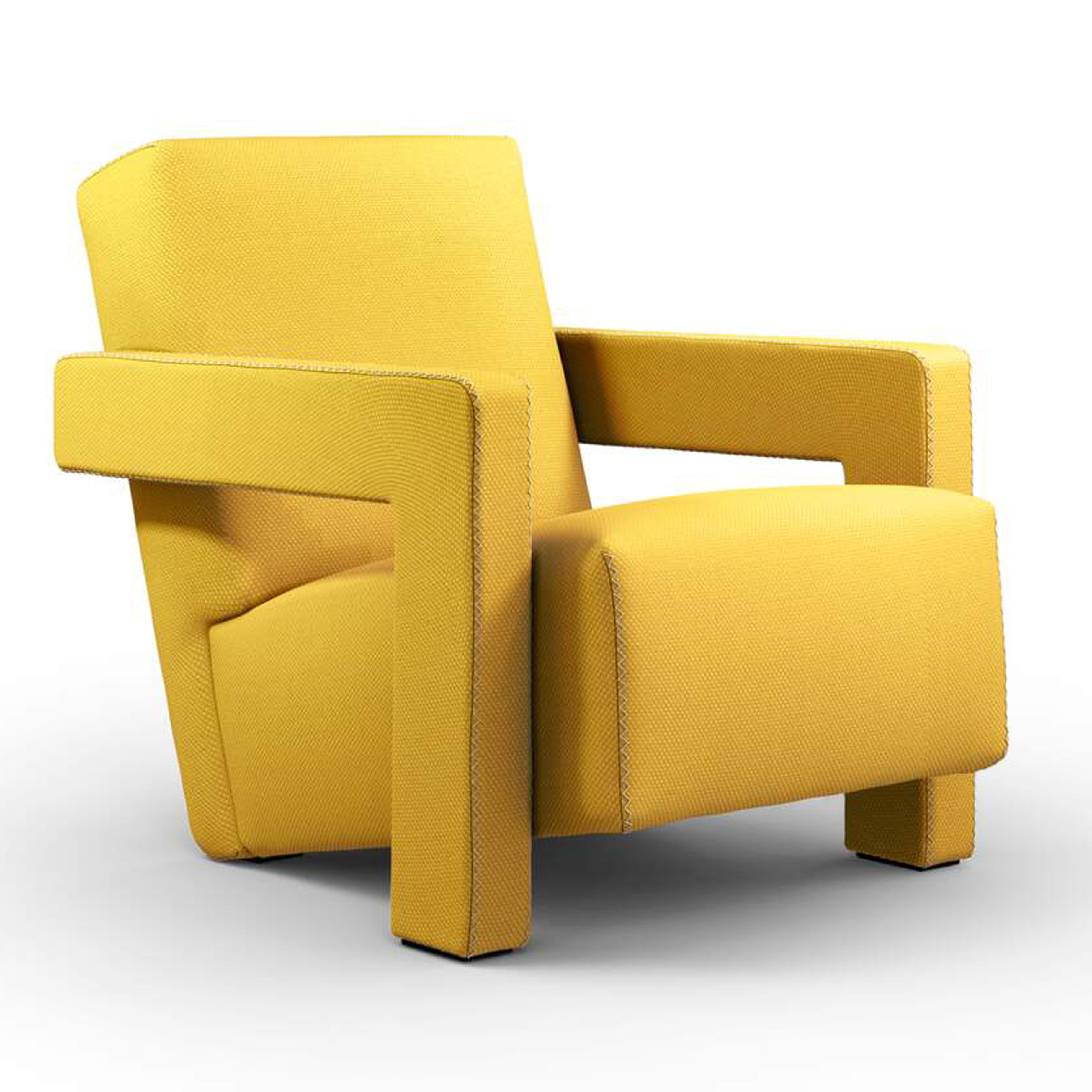 Fabric Gerrit Thomas Rietveld Utrech Pro Armchair by Cassina  For Sale