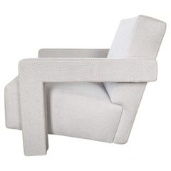 Gerrit Thomas Rietveld Utrecht Armchair in Linen by Cassina