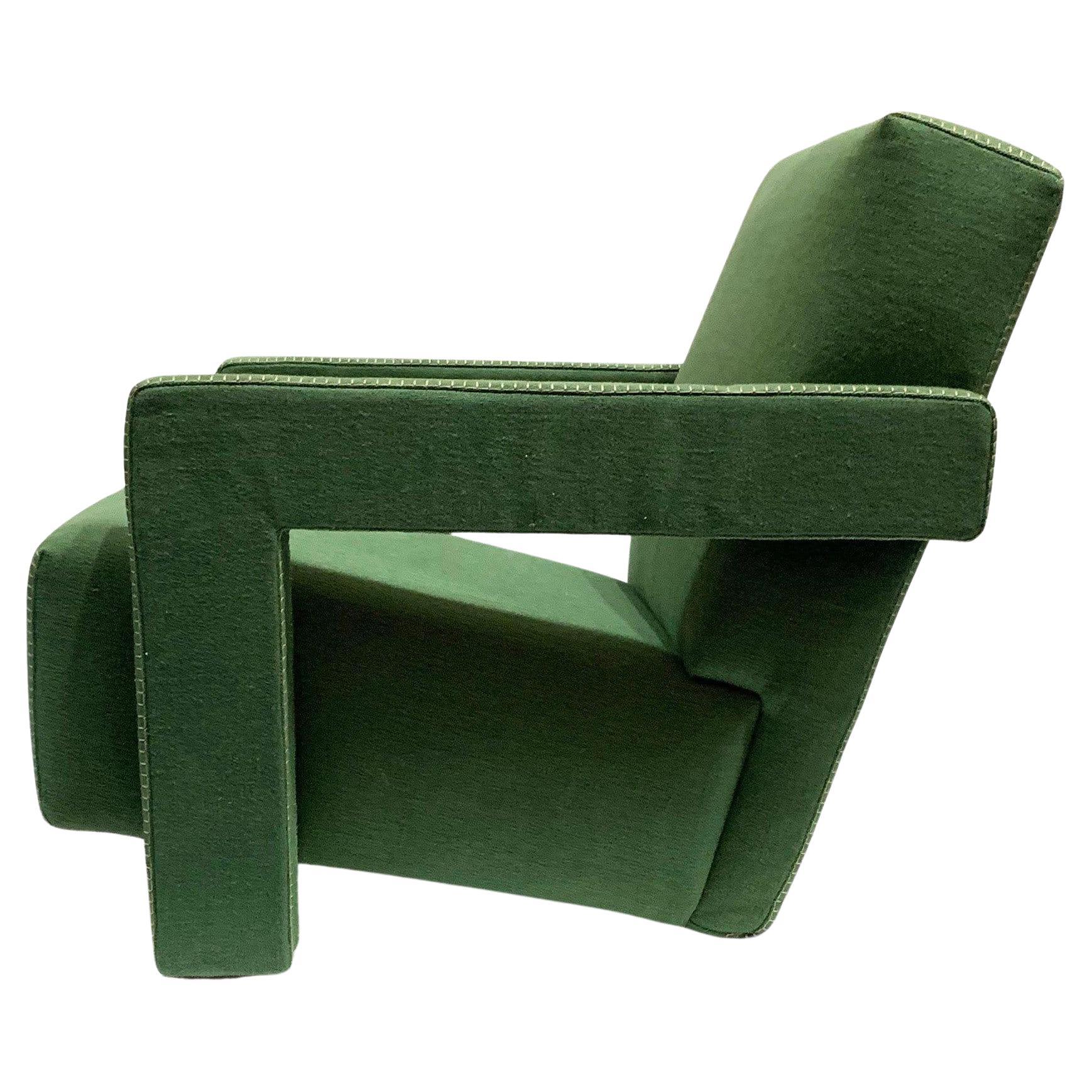 Fauteuil Utrecht Gerrit Thomas Rietveld en lin par Cassina