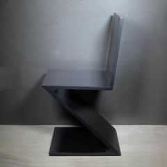 Gerrit Thomas Rietveld Zig Zag Chair By Cassina c.1983