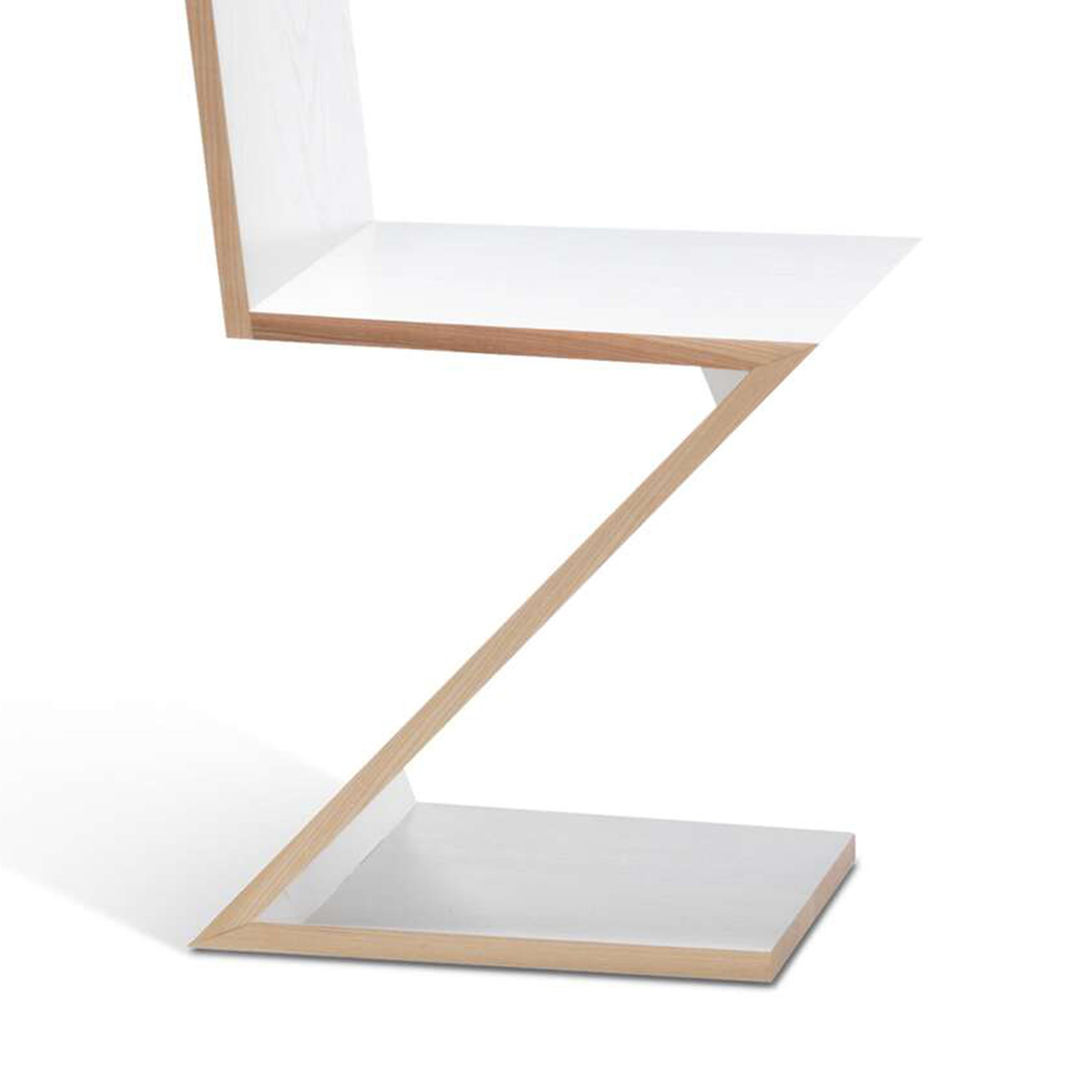 Gerrit Thomas Rietveld Zickzack-Stuhl von Cassina (Moderne der Mitte des Jahrhunderts)
