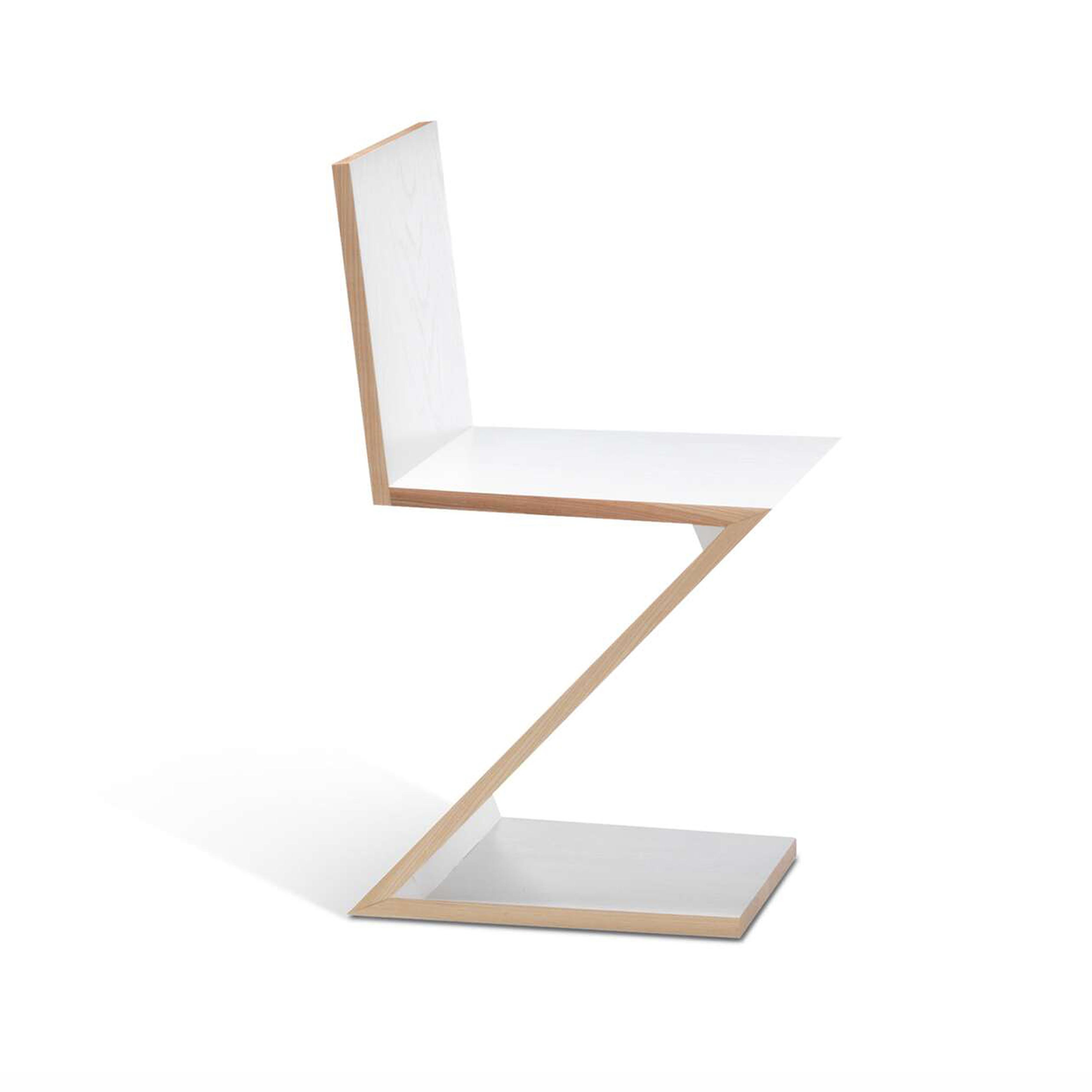 Italian Gerrit Thomas Rietveld Zig Zag Chair by Cassina For Sale