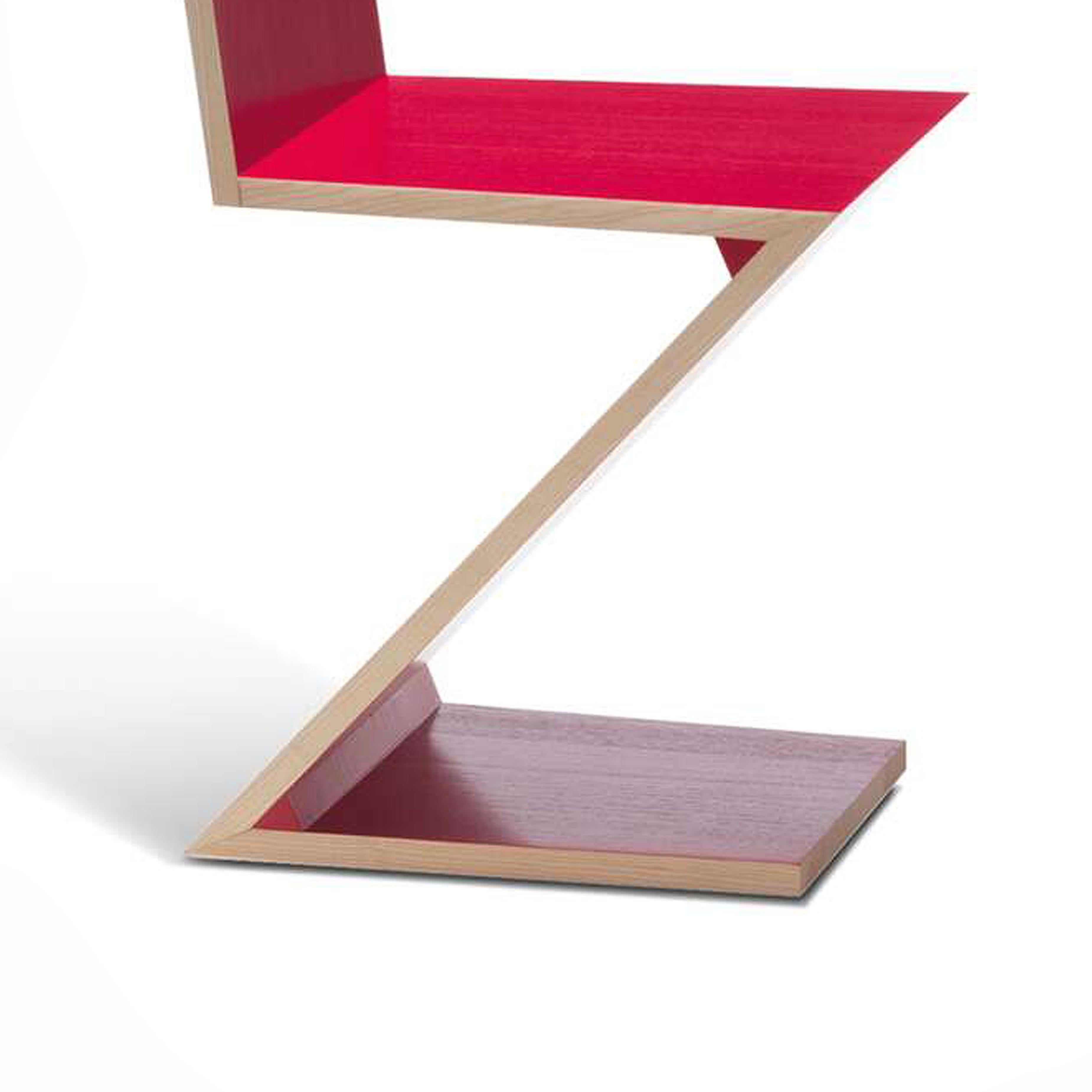 Italian Gerrit Thomas Rietveld Zig Zag Chair by Cassina