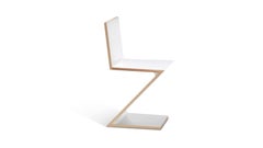 Gerrit Rietveld Zig Zag Chair, Solid Wood, Mid-Century Modern