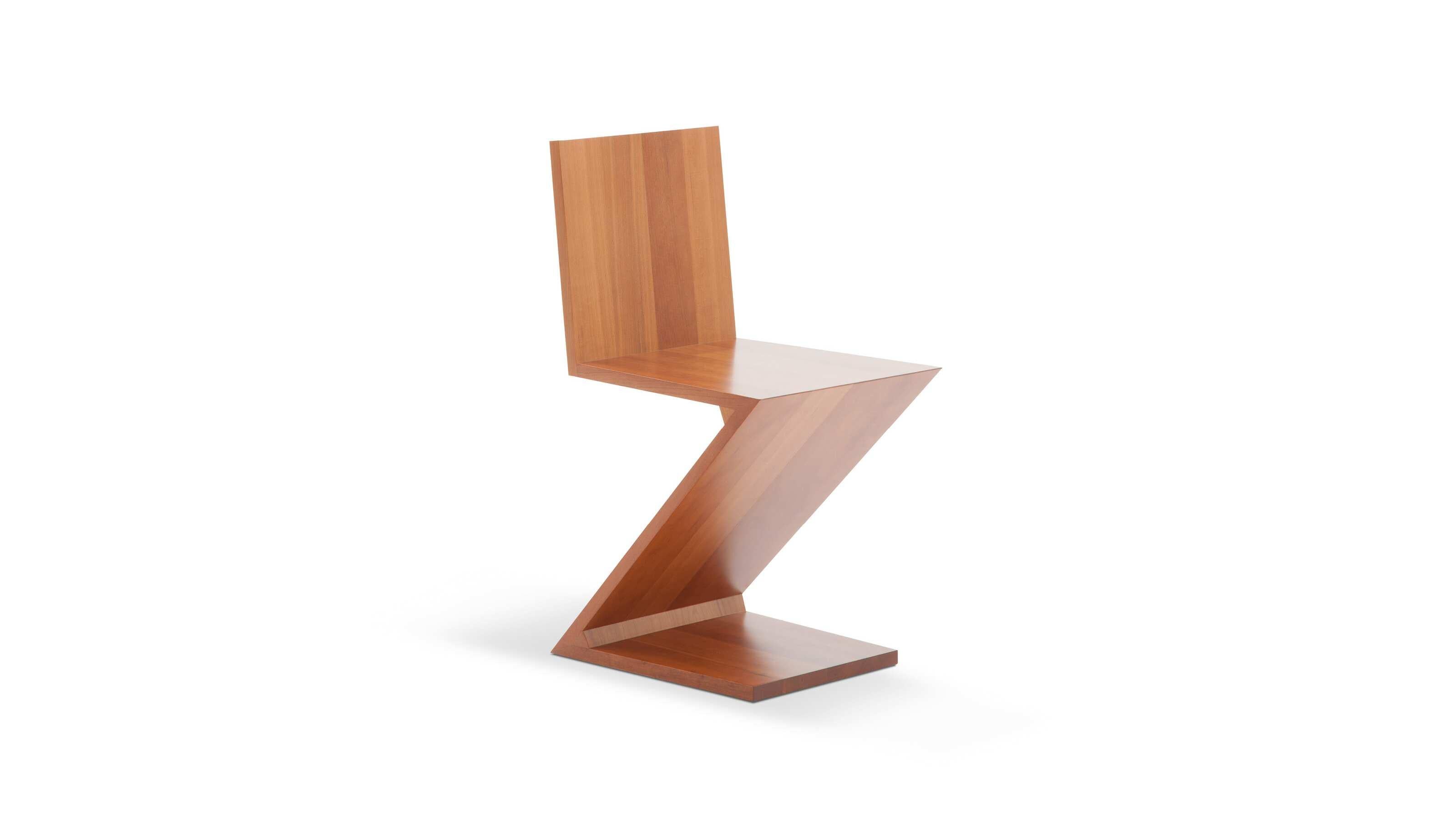 Italiano Gerrit Thomas Rietveld Sedia Zig Zag per Cassina in vendita