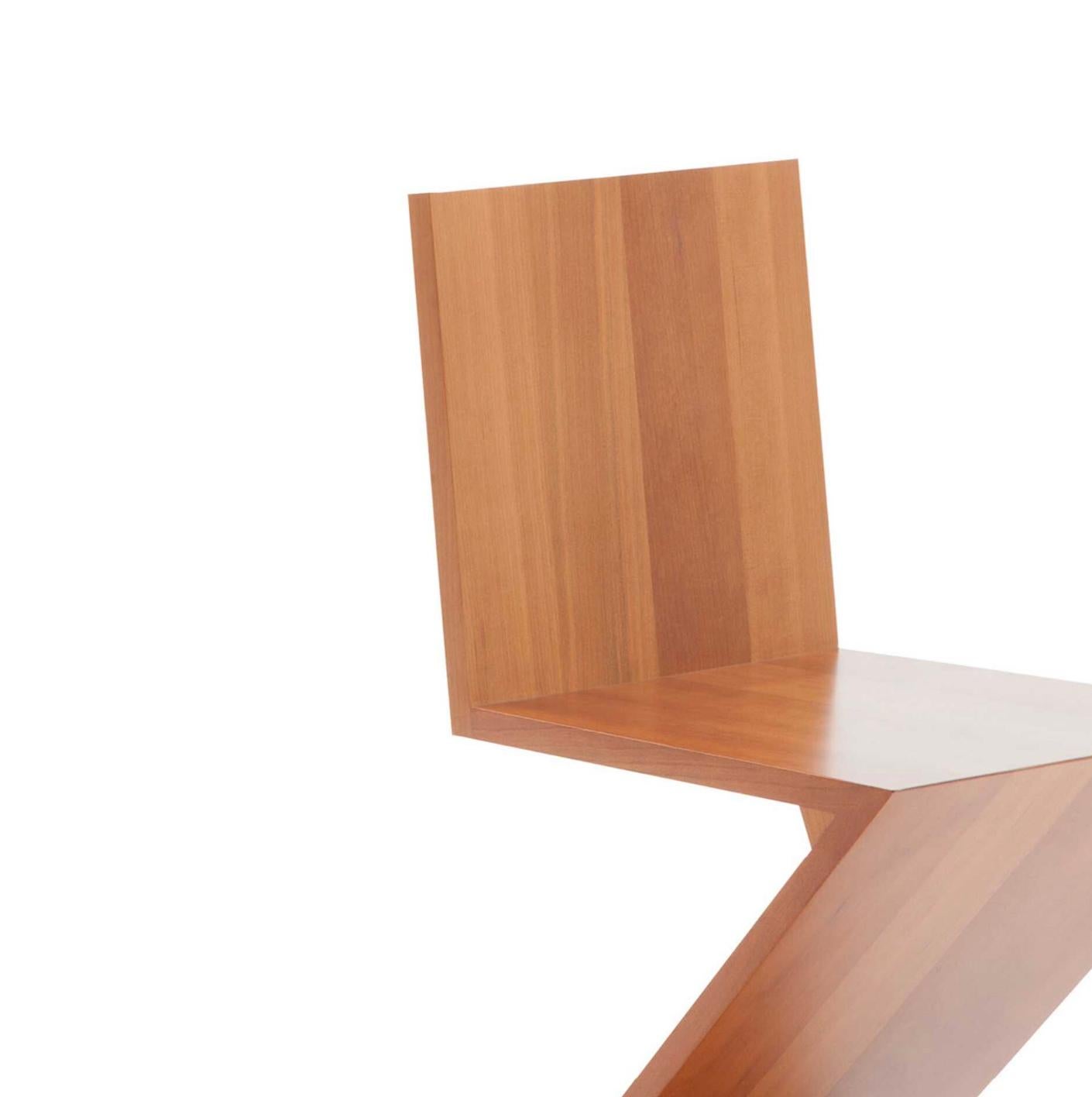XXI secolo e contemporaneo Gerrit Thomas Rietveld Sedia Zig Zag per Cassina in vendita