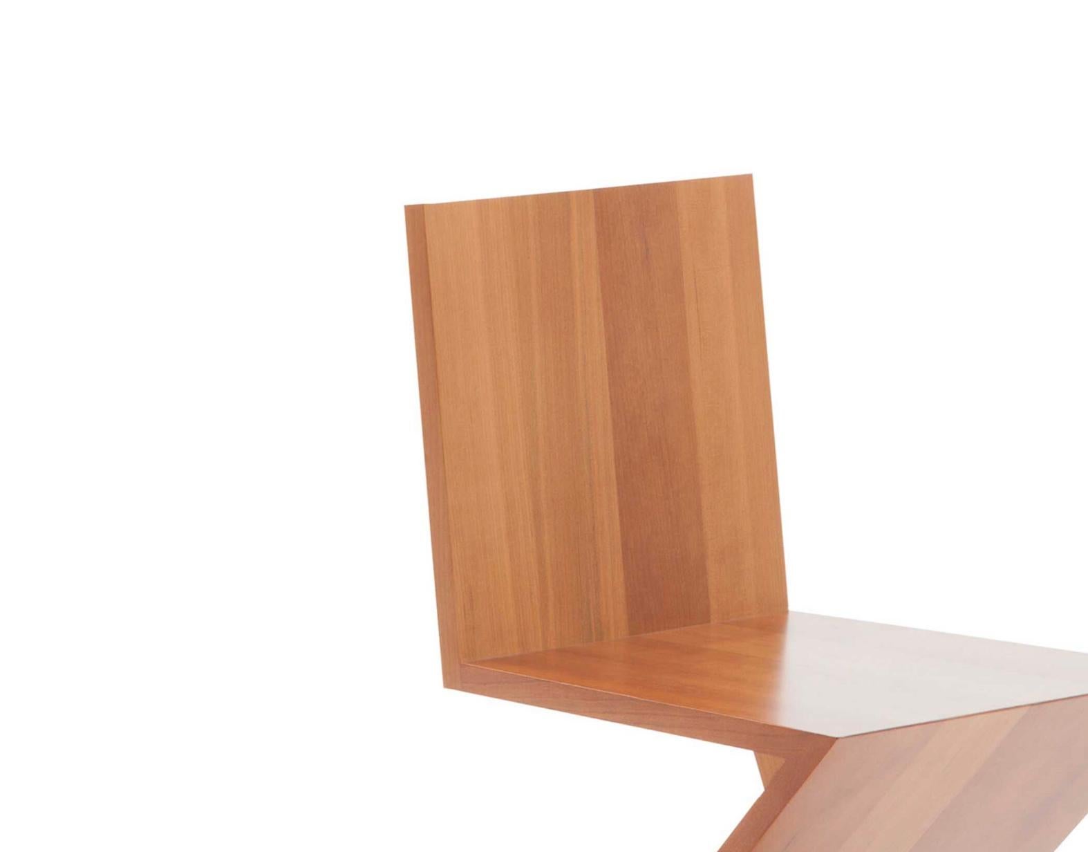 Legno Gerrit Thomas Rietveld Sedia Zig Zag per Cassina in vendita