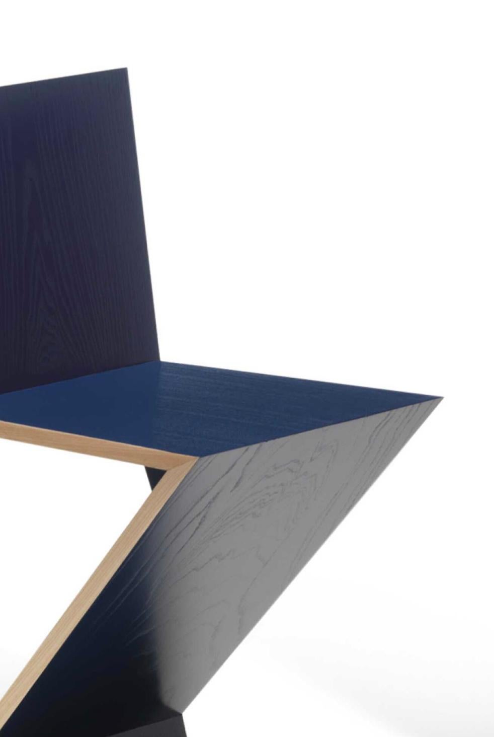 Legno Gerrit Thomas Rietveld  Sedia Zig Zag per Cassina in vendita